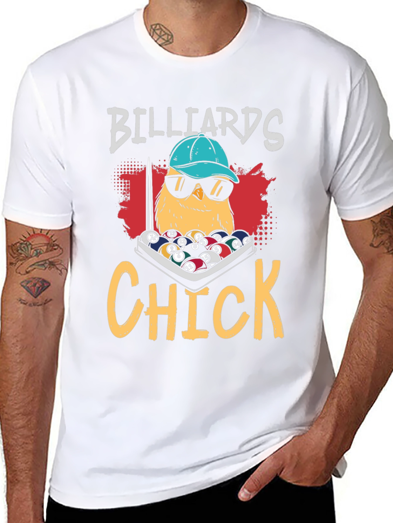 Billiards Chick Graphic Tee