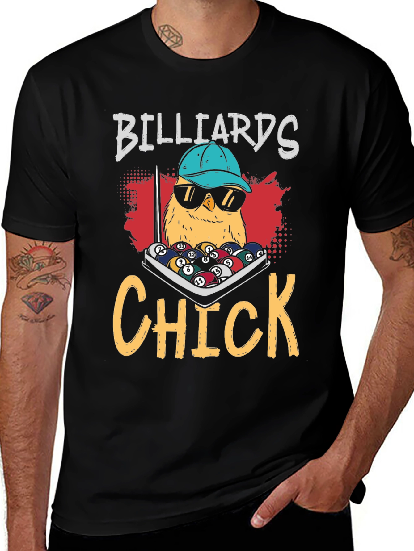 Billiards Chick Graphic Tee