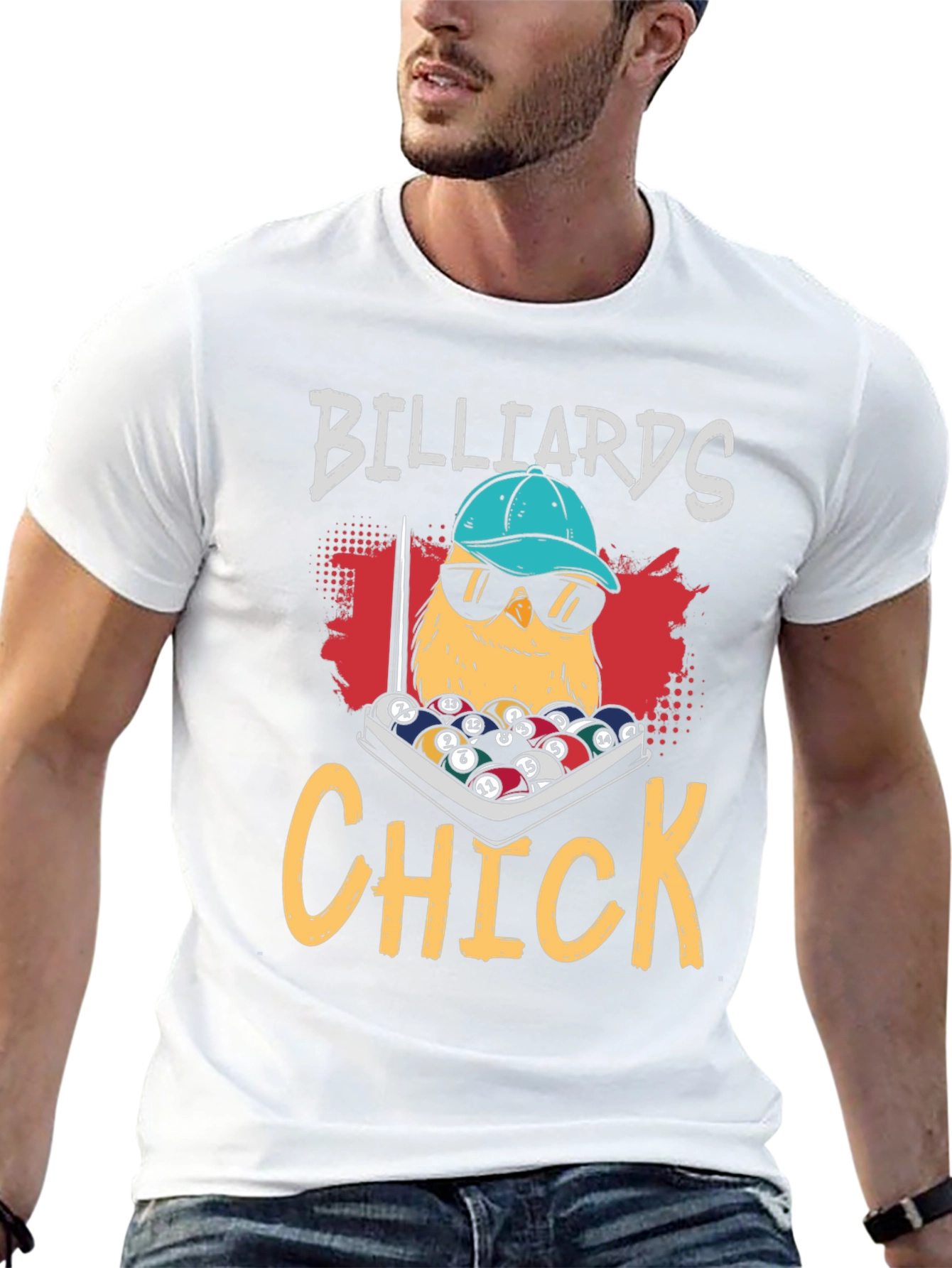 Billiards Chick Graphic Tee