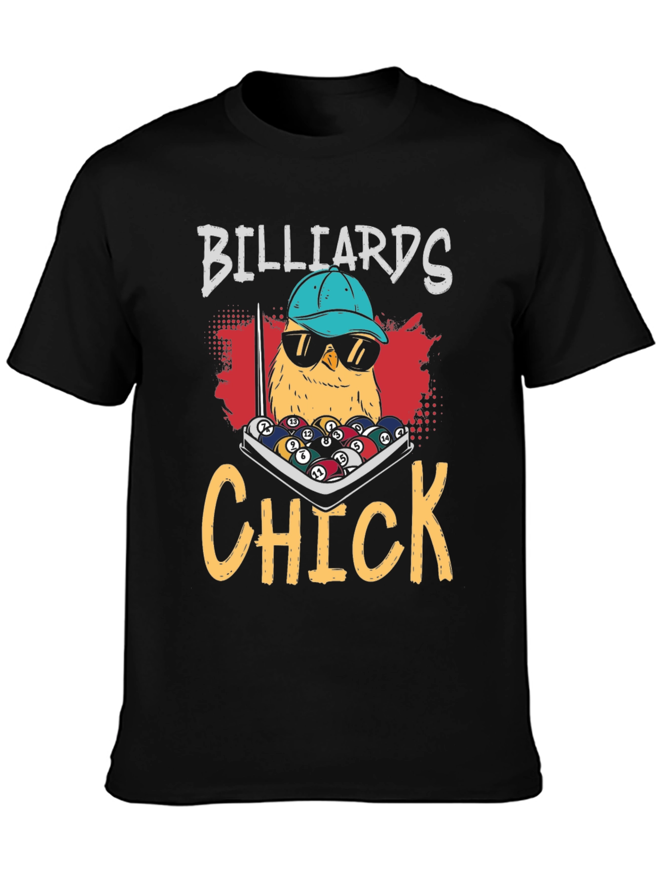 Billiards Chick Graphic Tee