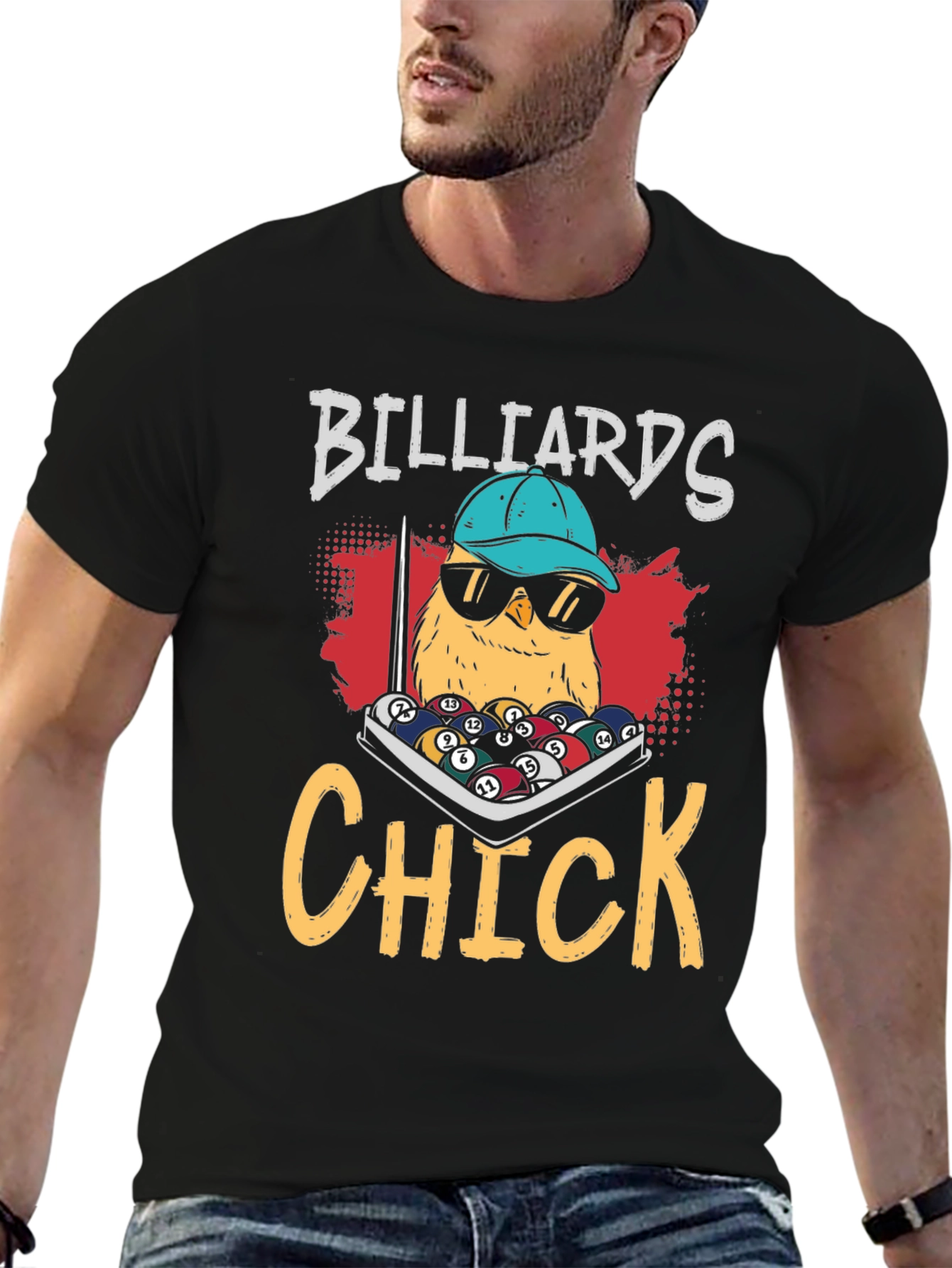 Billiards Chick Graphic Tee