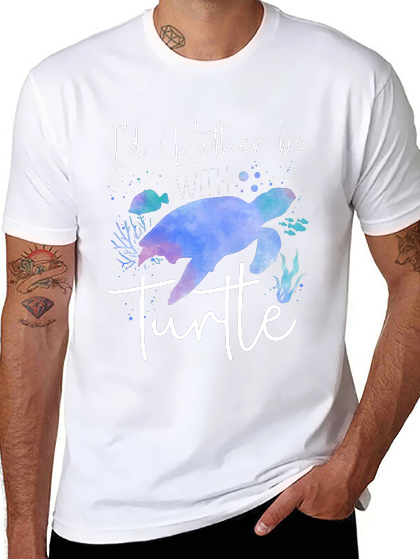 Id Rather Be With Turtle T-Shirt