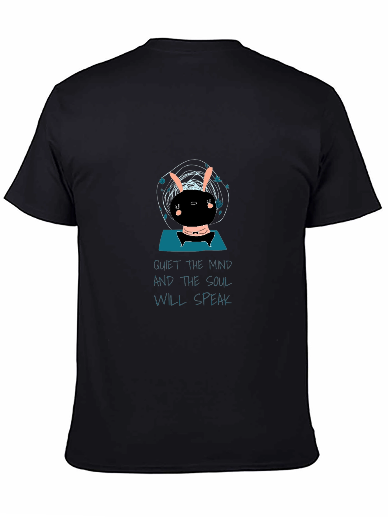 Quiet the Mind Graphic Black T-Shirt