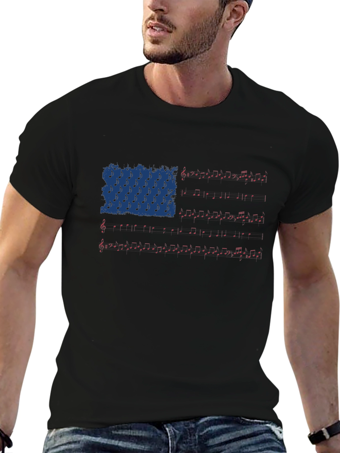 Musical Flag Graphic Tee