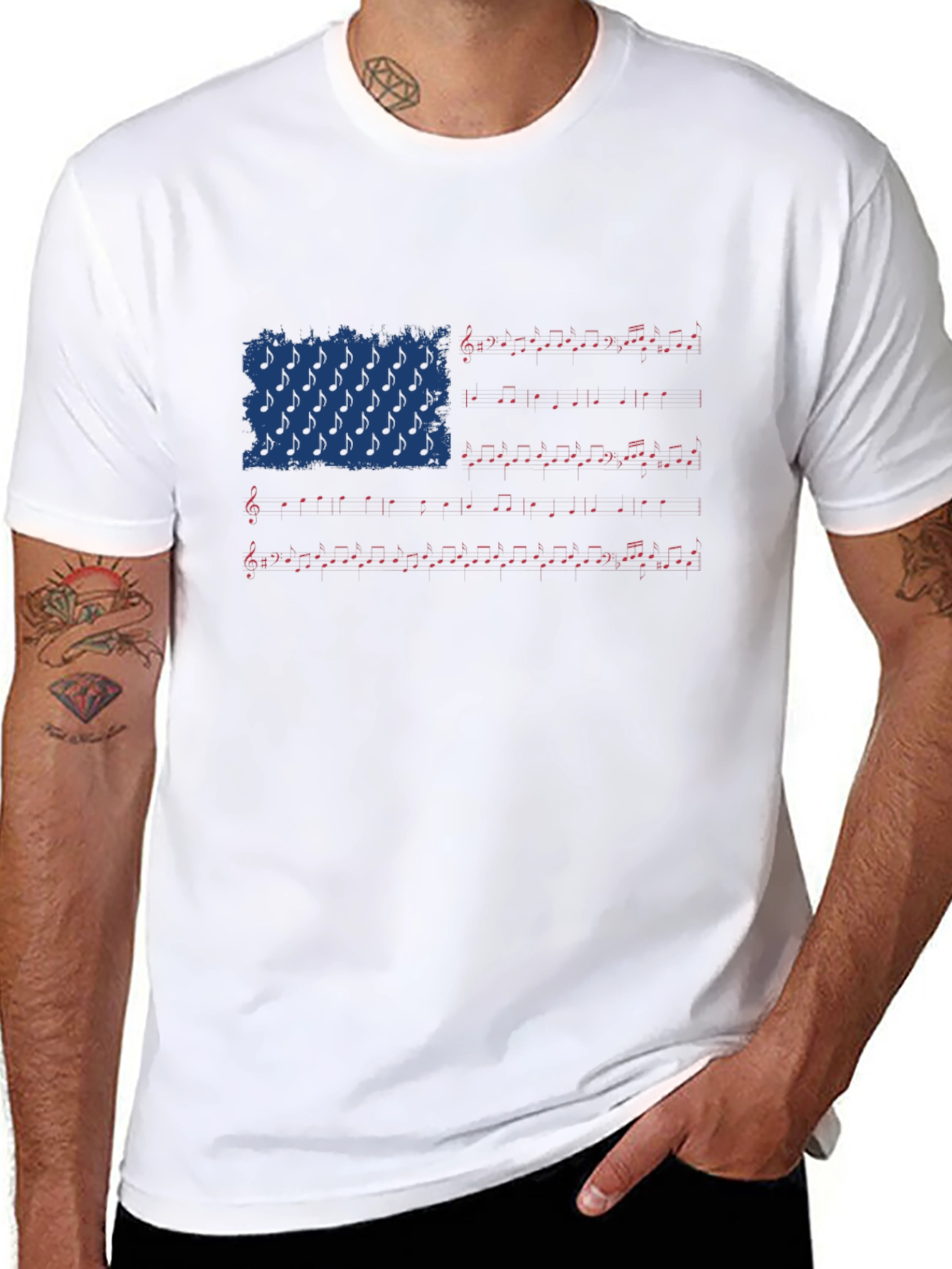 Musical Flag Graphic Tee