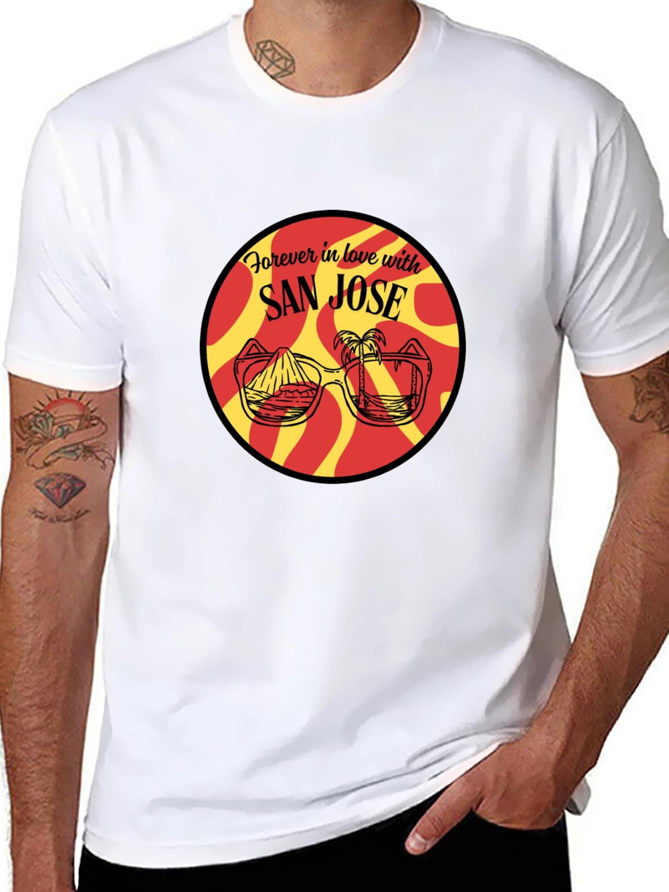 San Jose T-Shirt: Forever in Love Graphic Tee
