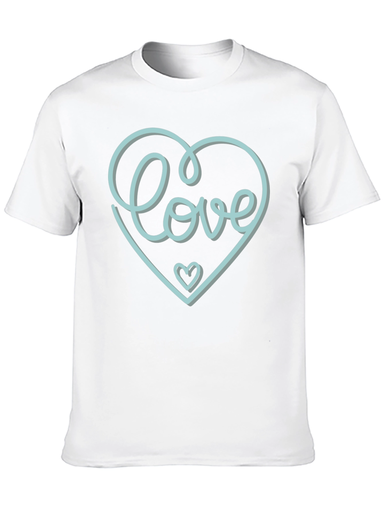 Love Heart Graphic Tee - Stylish Black T-Shirt