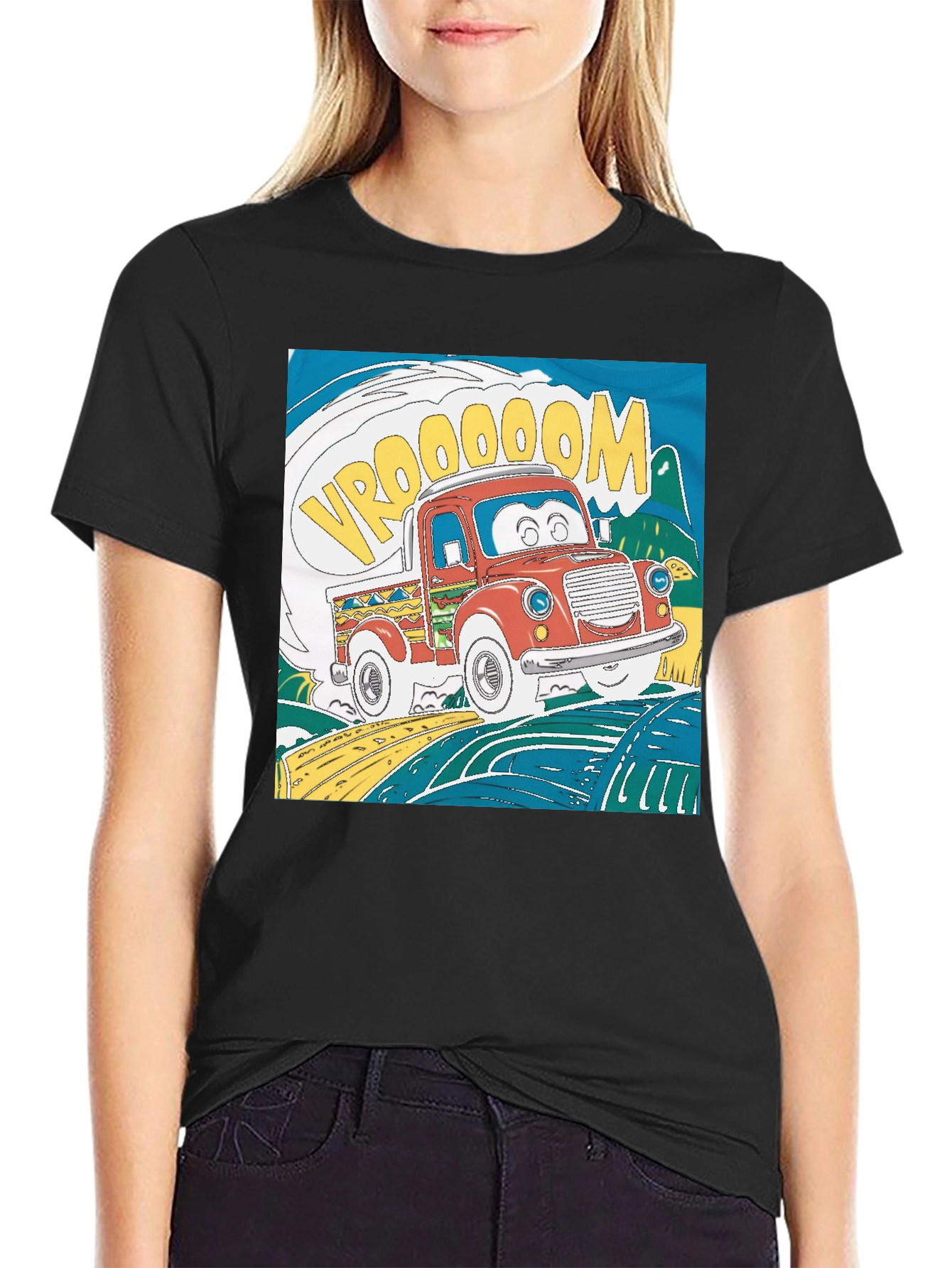 Cartoon Truck Graphic Tee