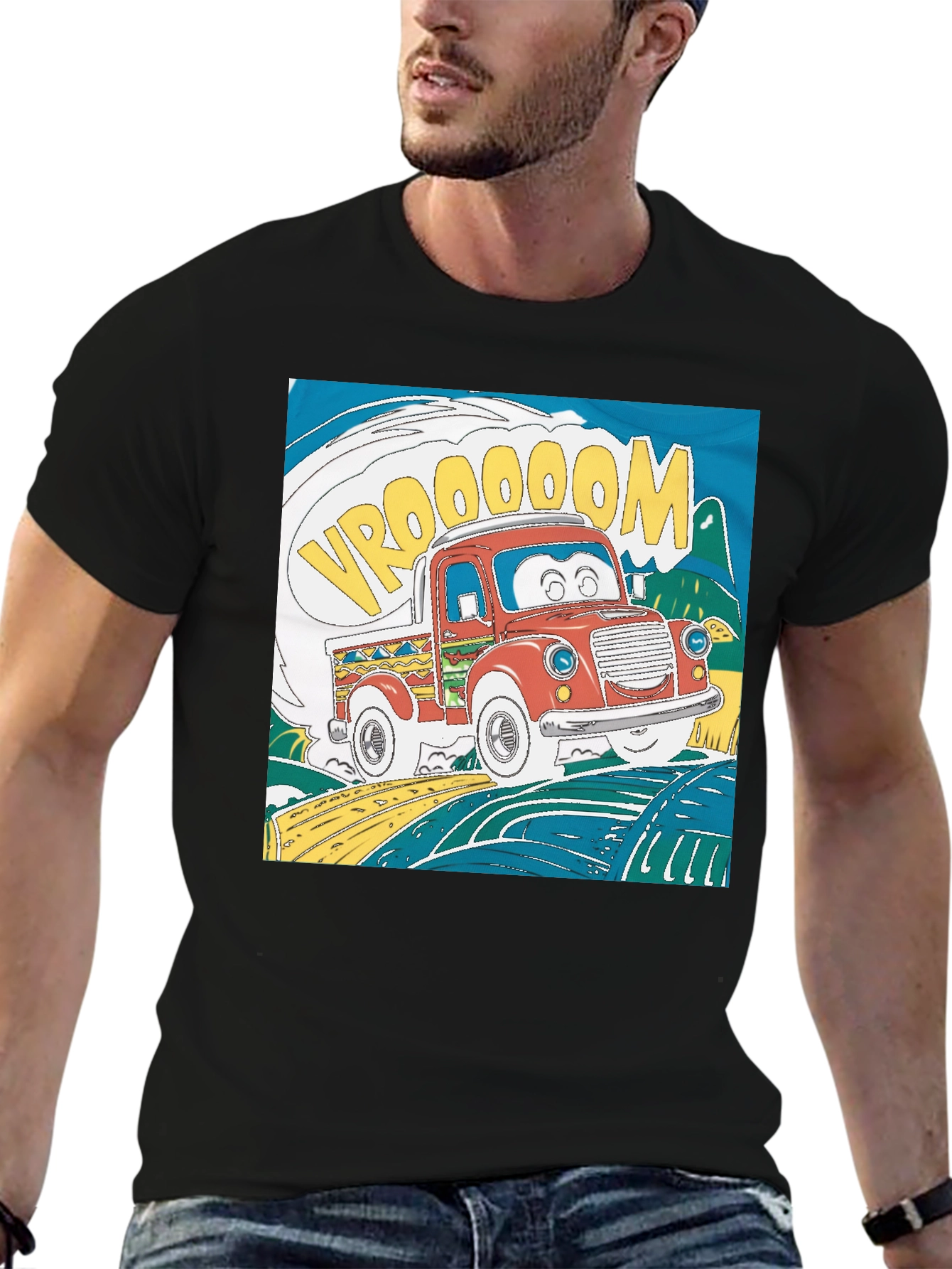 Cartoon Truck Graphic Tee