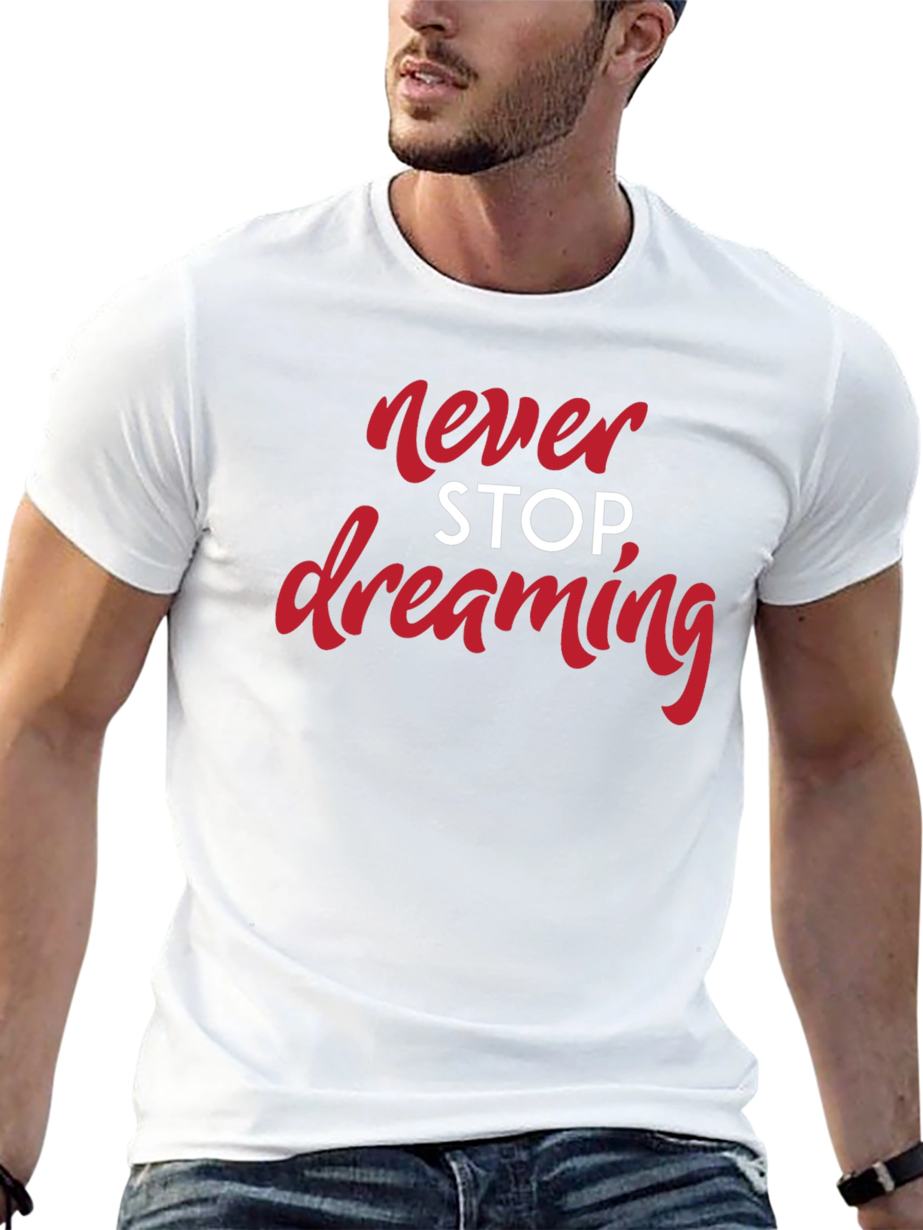 Never Stop Dreaming Black T-Shirt
