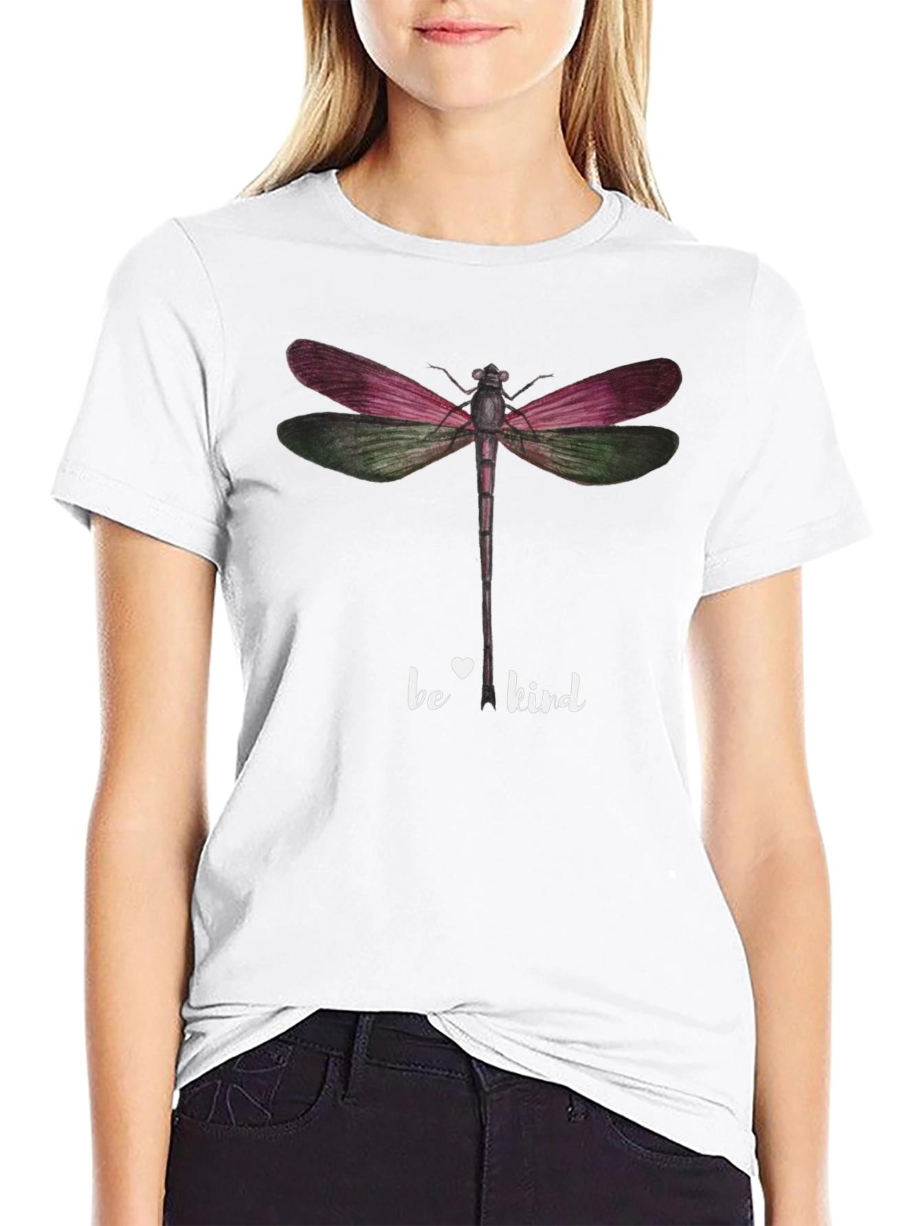 Be Kind Dragonfly Graphic T-Shirt