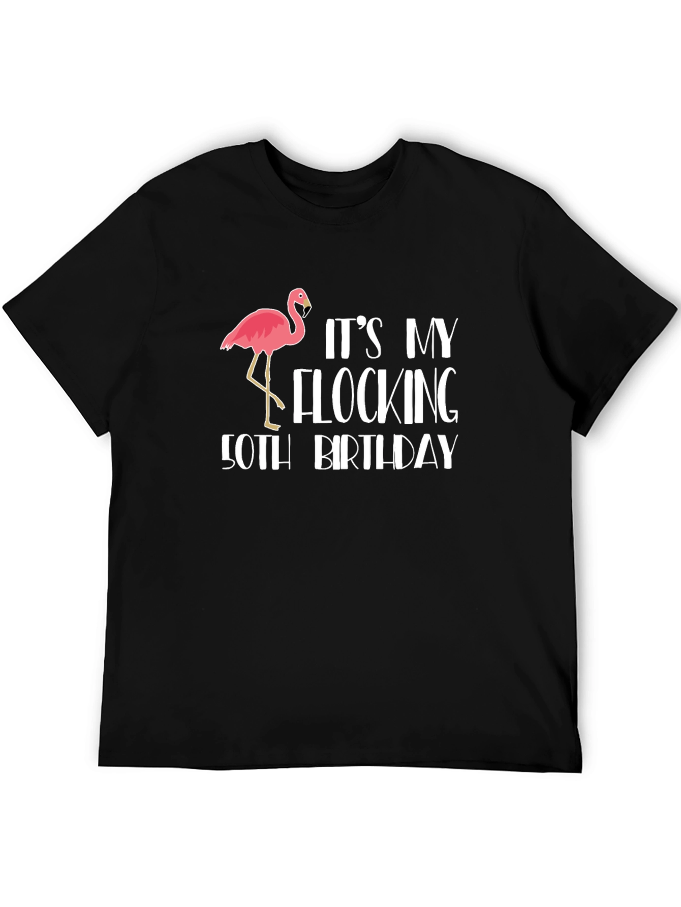 Funny Flocking 50th Birthday T-Shirt
