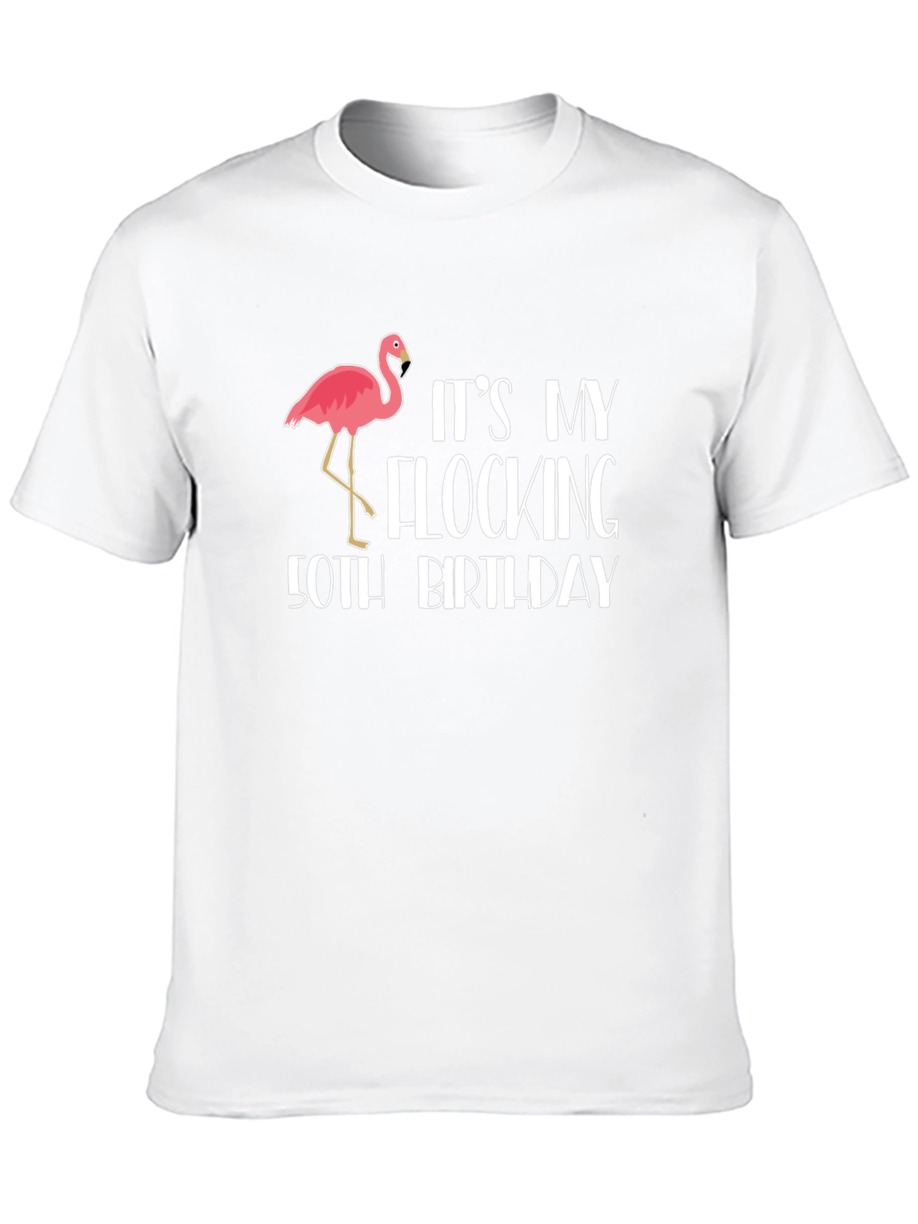 Funny Flocking 50th Birthday T-Shirt