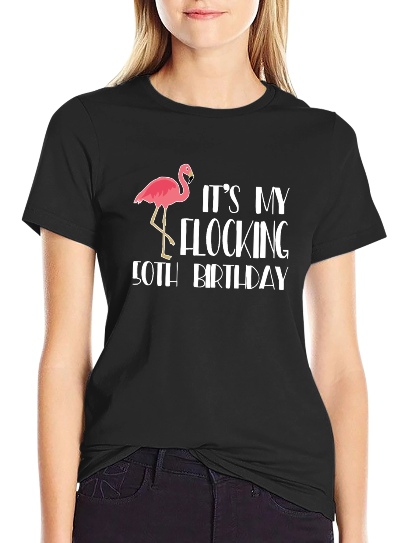 Funny Flocking 50th Birthday T-Shirt