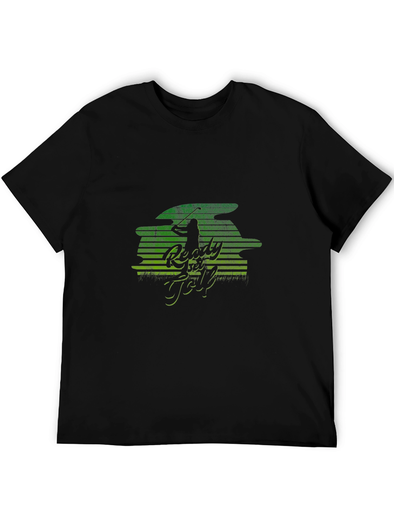 Ready to Golf Mens Black Graphic Tee