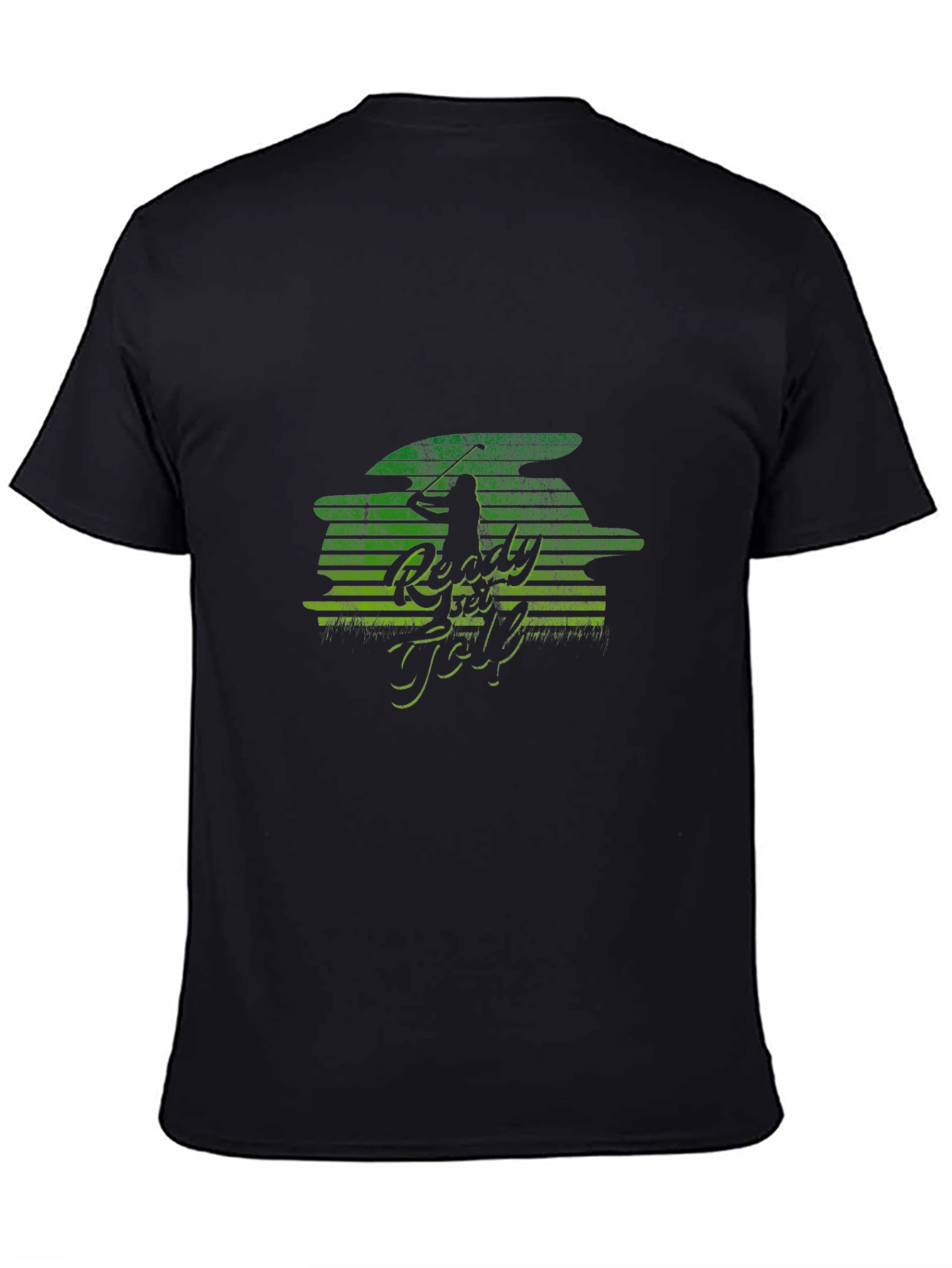 Ready to Golf Mens Black Graphic Tee