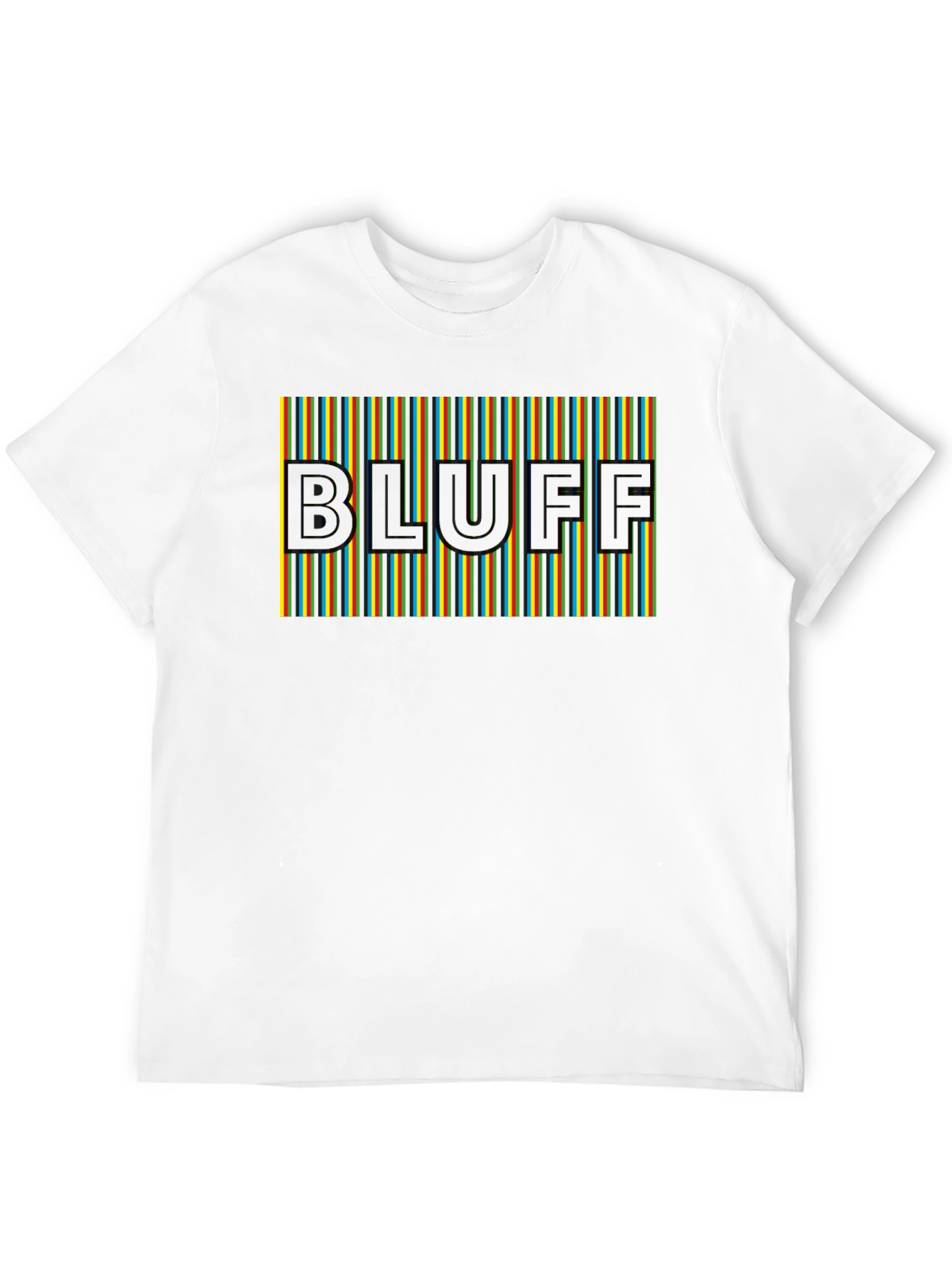 Bluff Graphic Tee - Striped Design Modern Fit