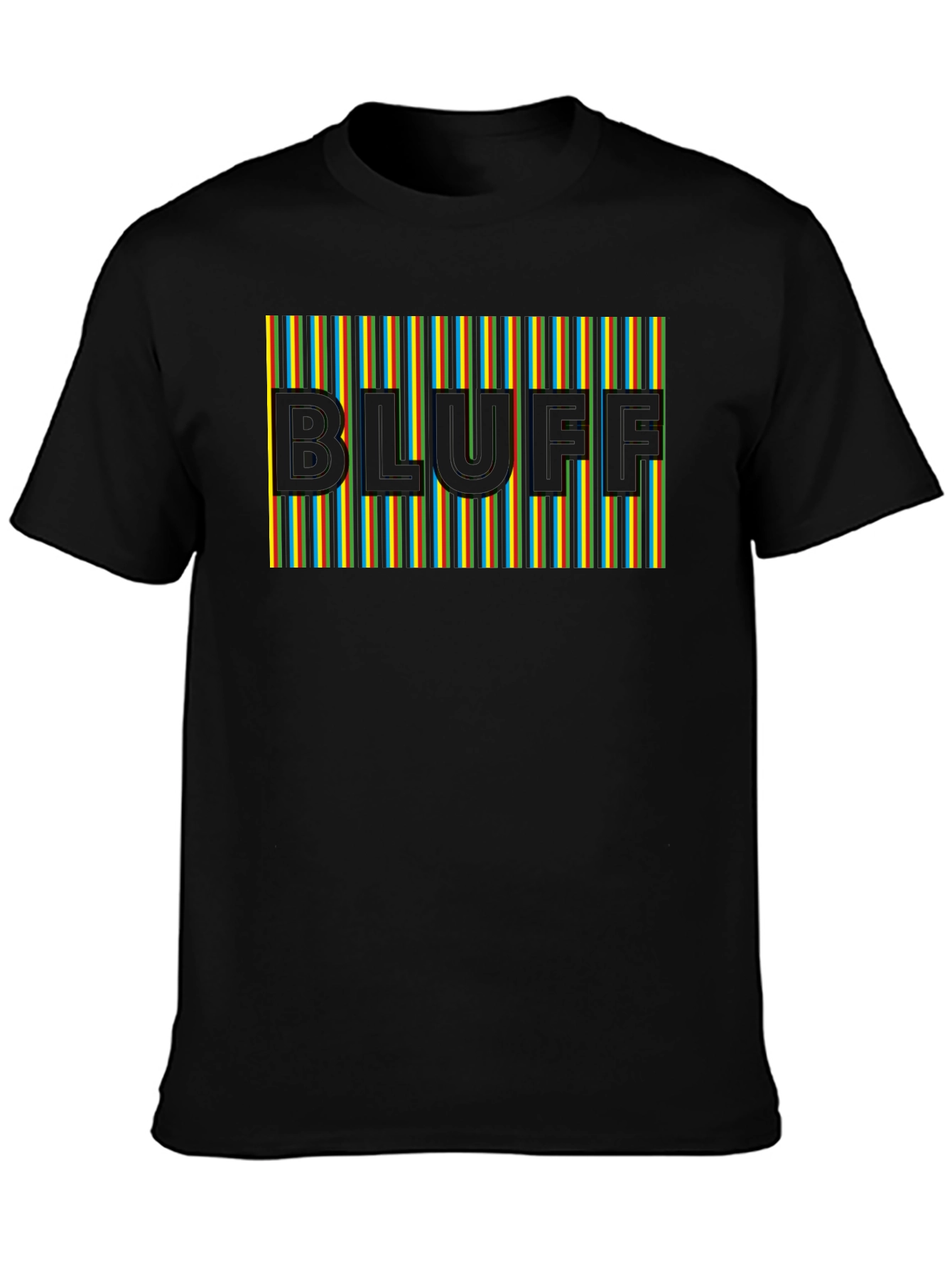 Bluff Graphic Tee - Striped Design Modern Fit