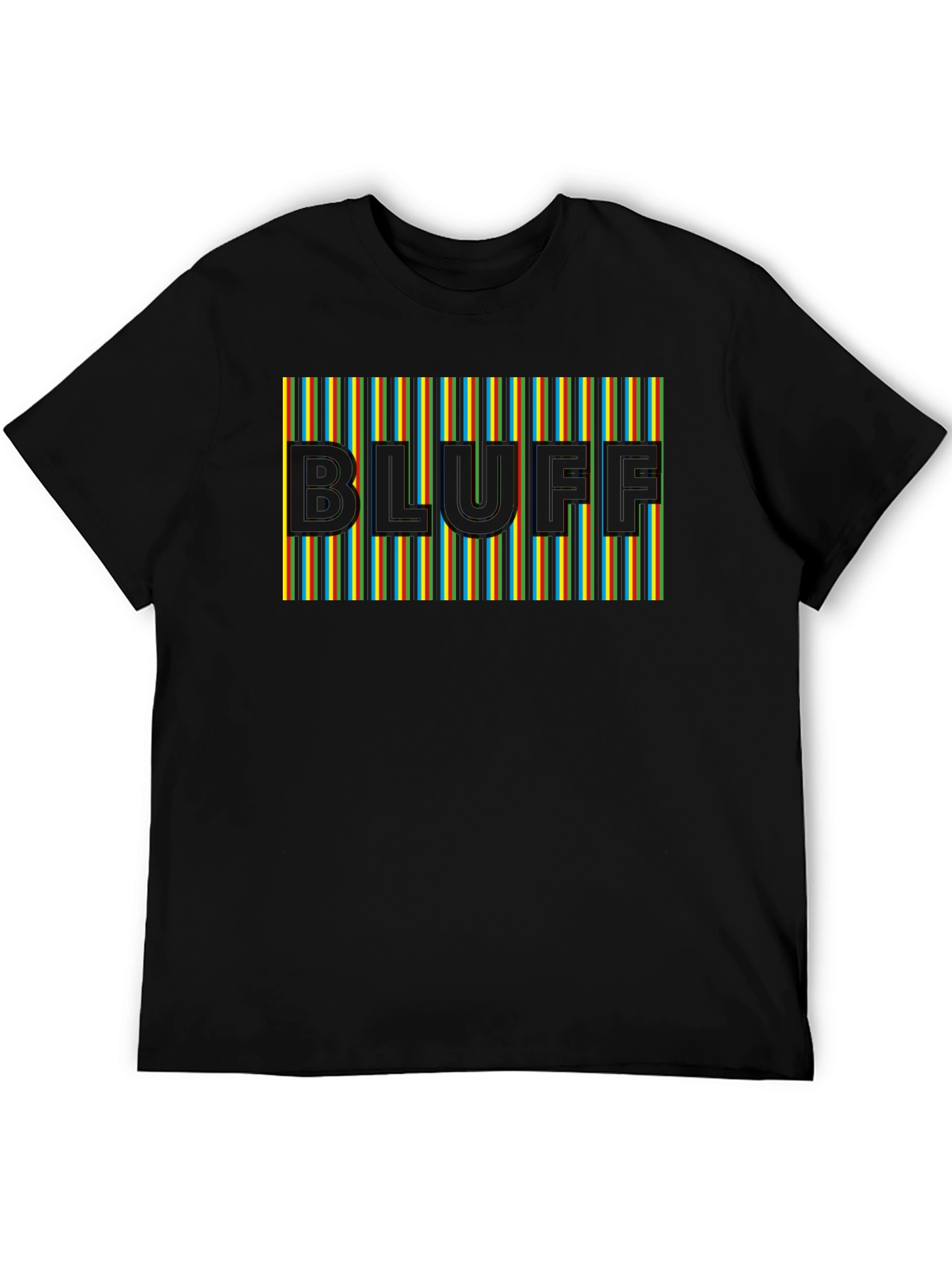 Bluff Graphic Tee - Striped Design Modern Fit