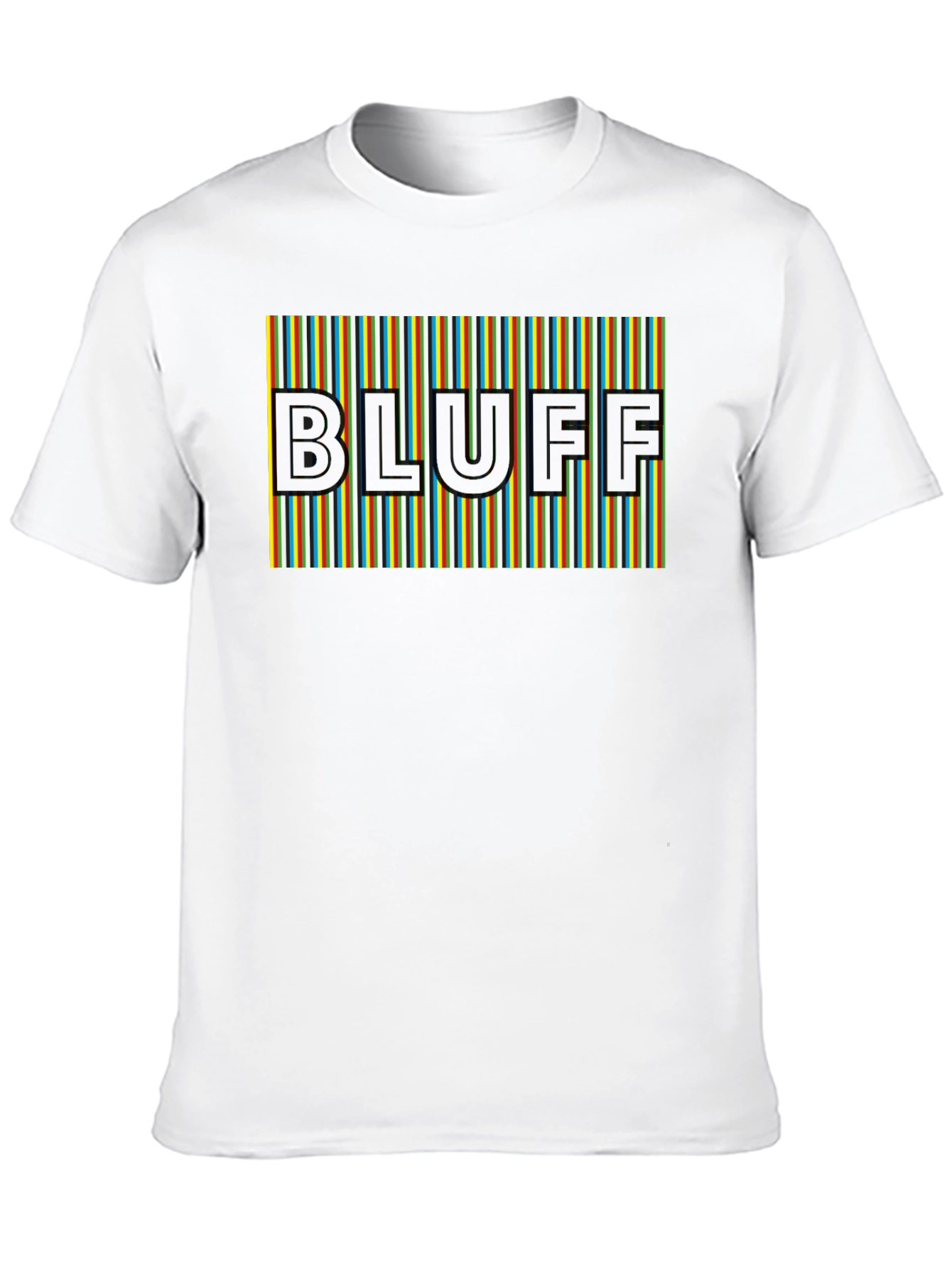 Bluff Graphic Tee - Striped Design Modern Fit