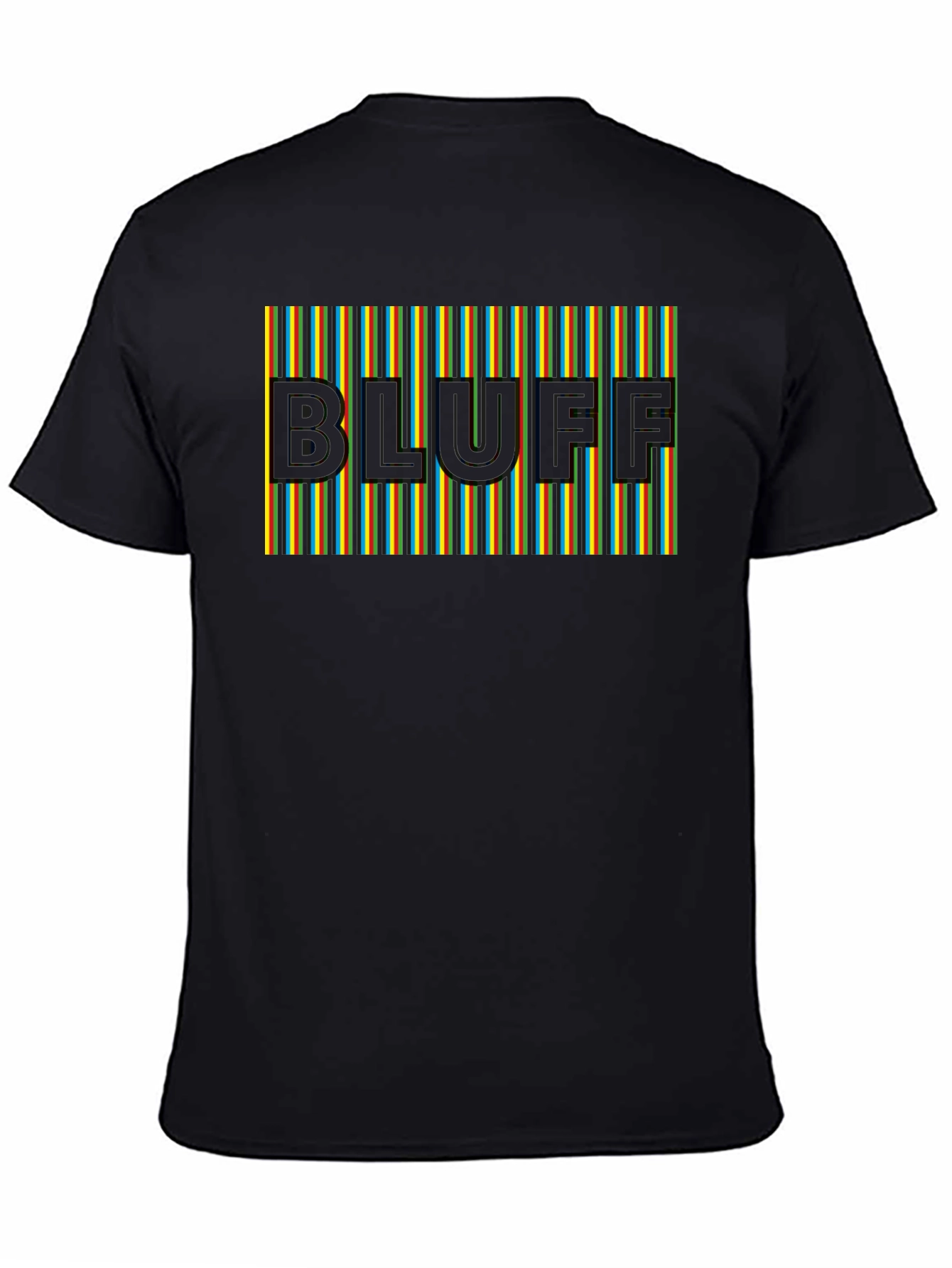 Bluff Graphic Tee - Striped Design Modern Fit