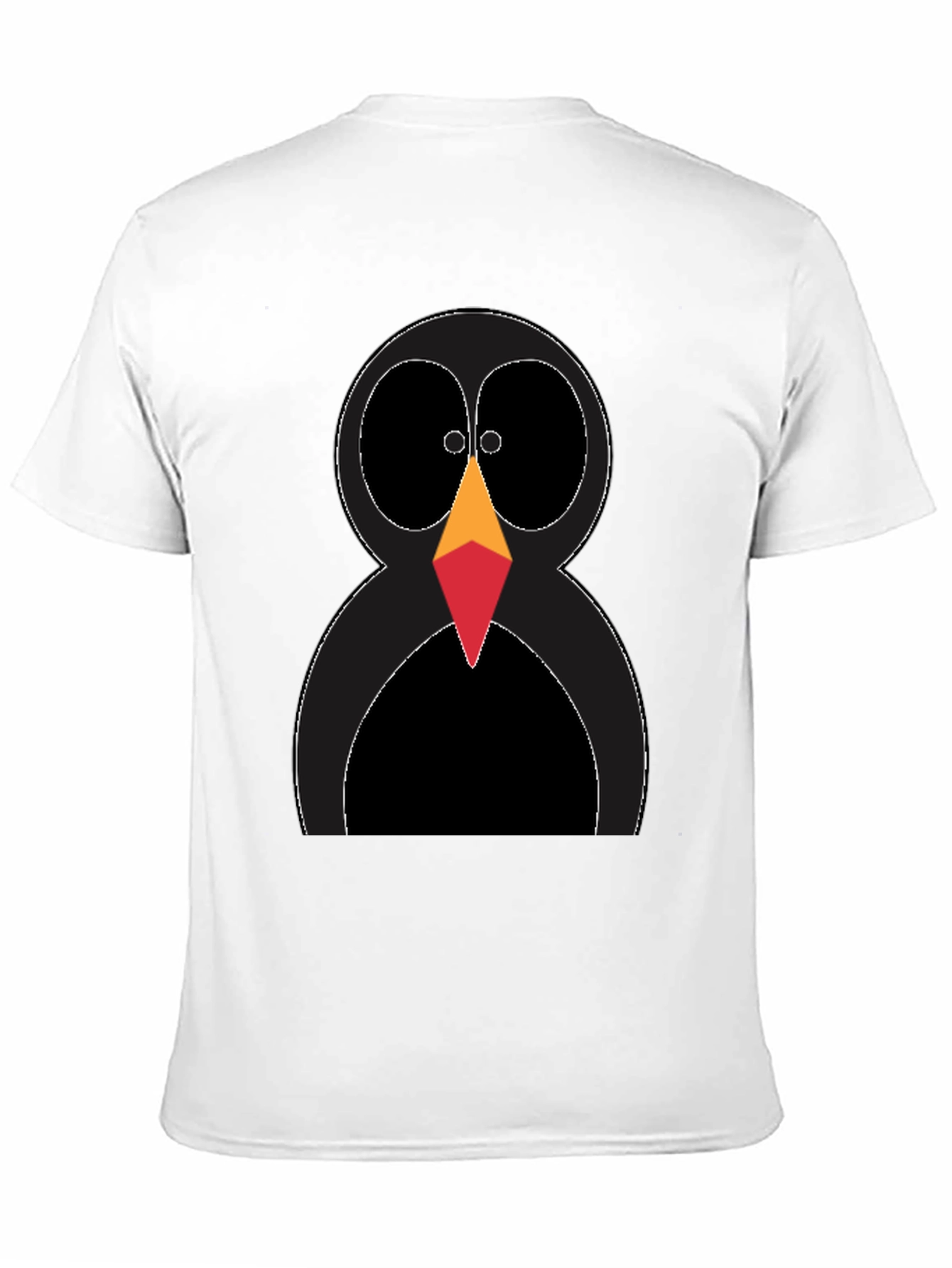 Funky Penguin Graphic Tee - Black Cotton T-Shirt