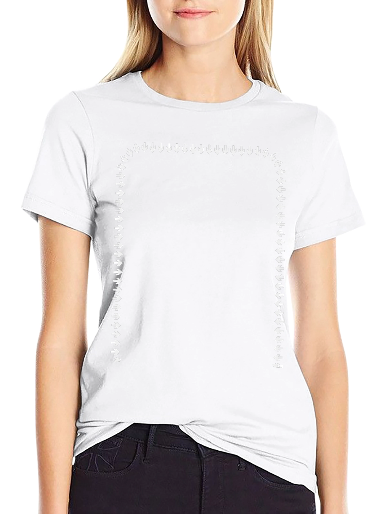 Arrow Frame Graphic Tee - Black Casual Shirt