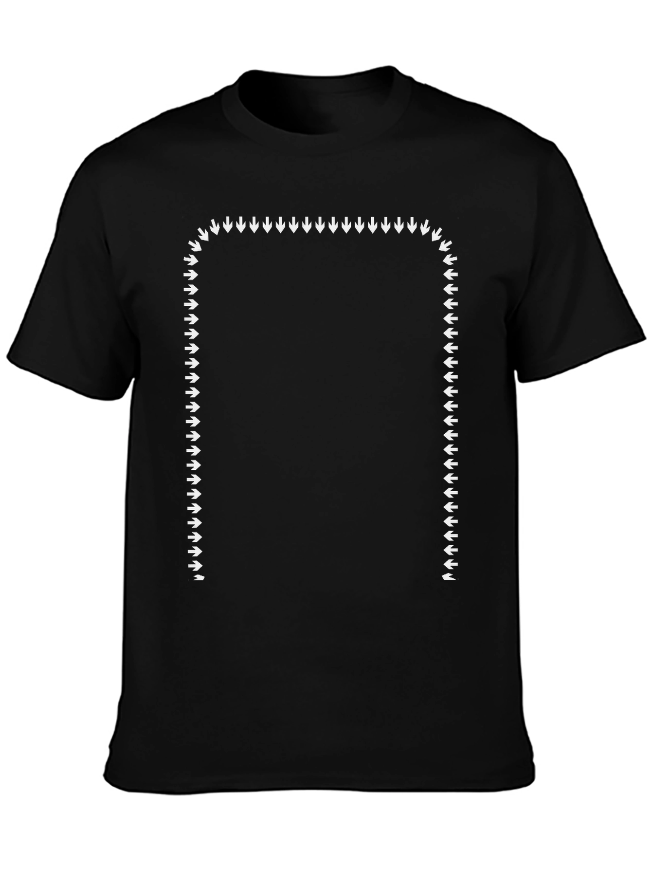Arrow Frame Graphic Tee - Black Casual Shirt