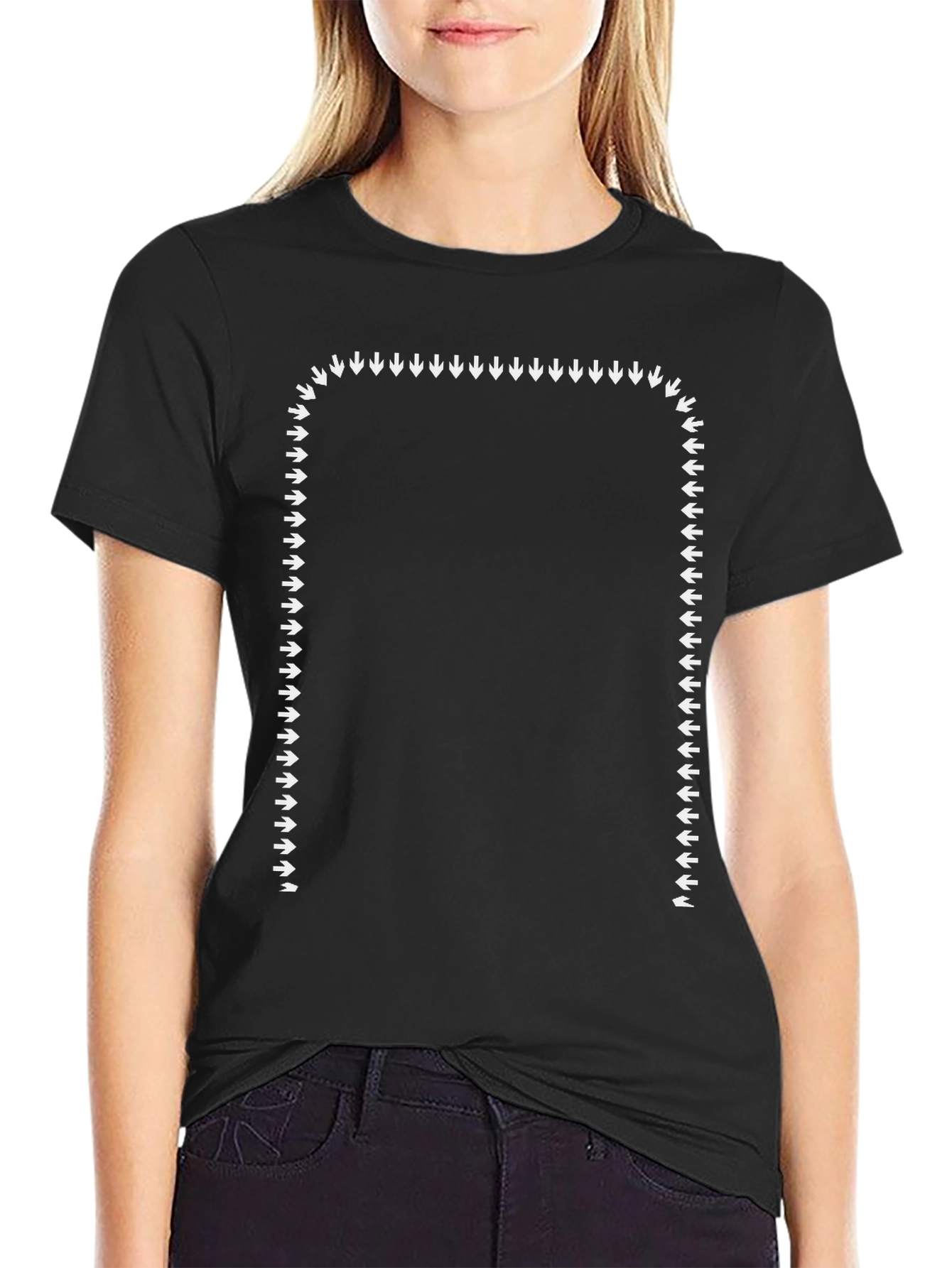 Arrow Frame Graphic Tee - Black Casual Shirt