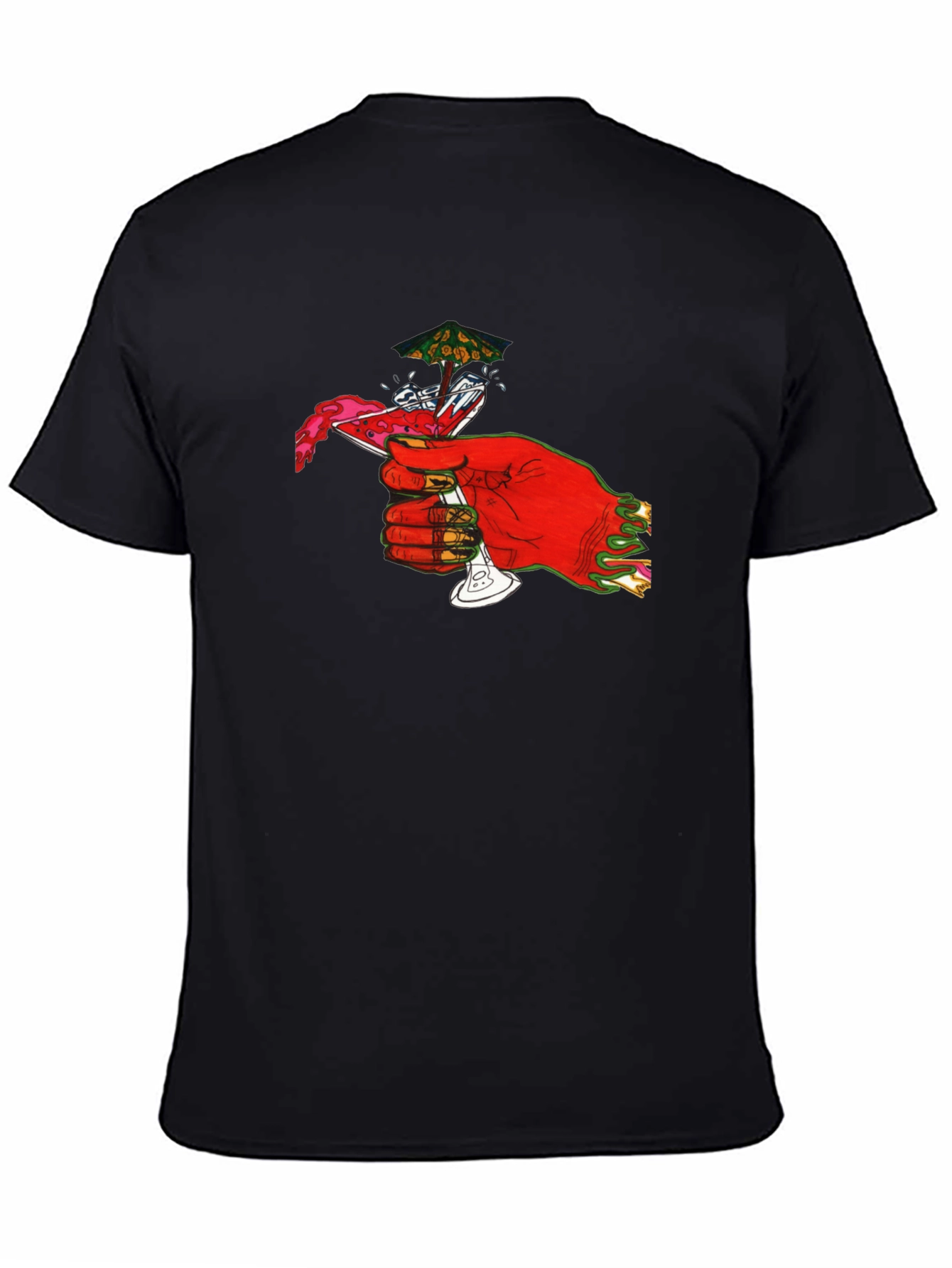 Red Hand Cocktail Graphic T-Shirt