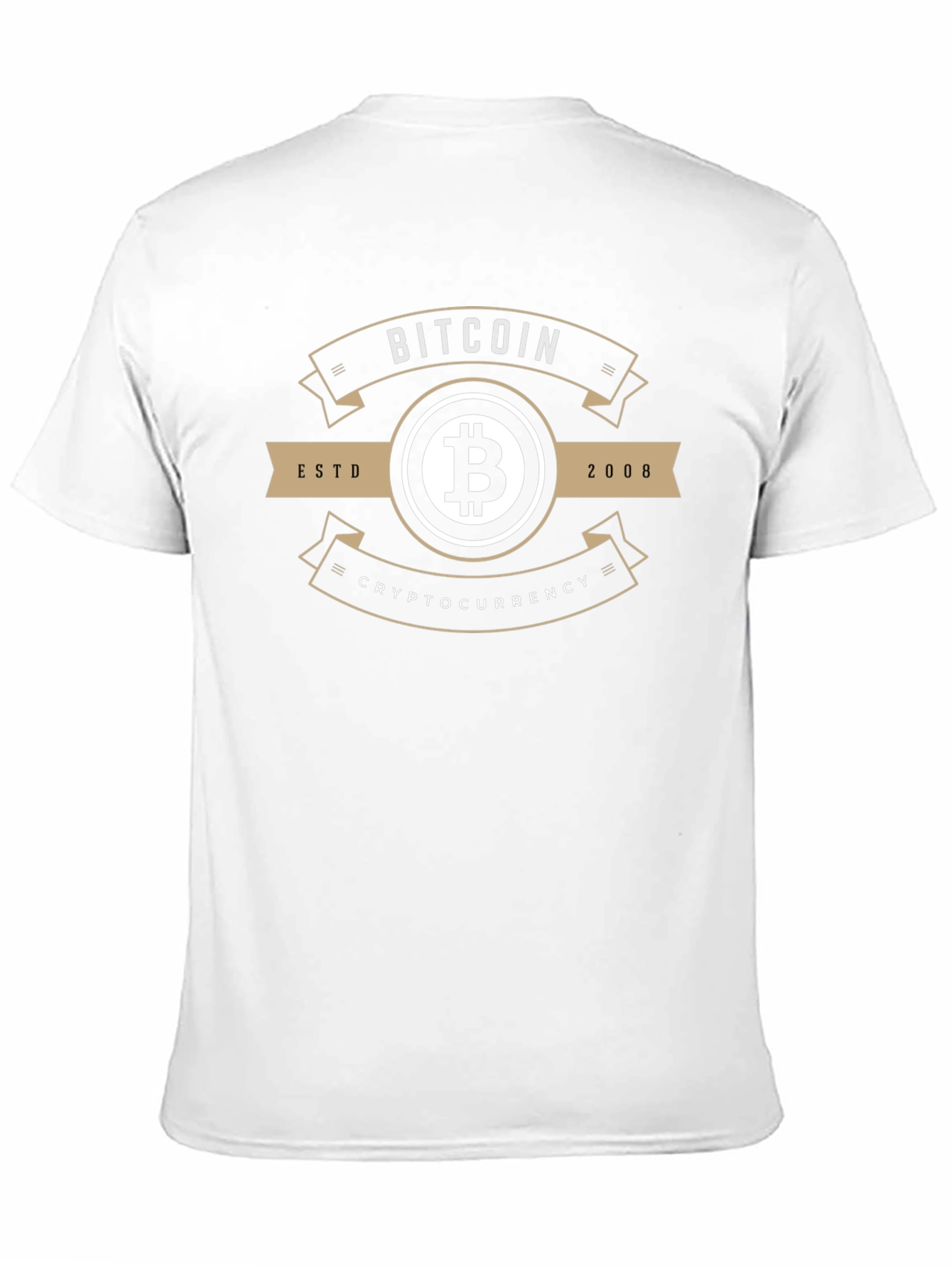 Bitcoin Cryptocurrency Est. 2008 Black T-Shirt