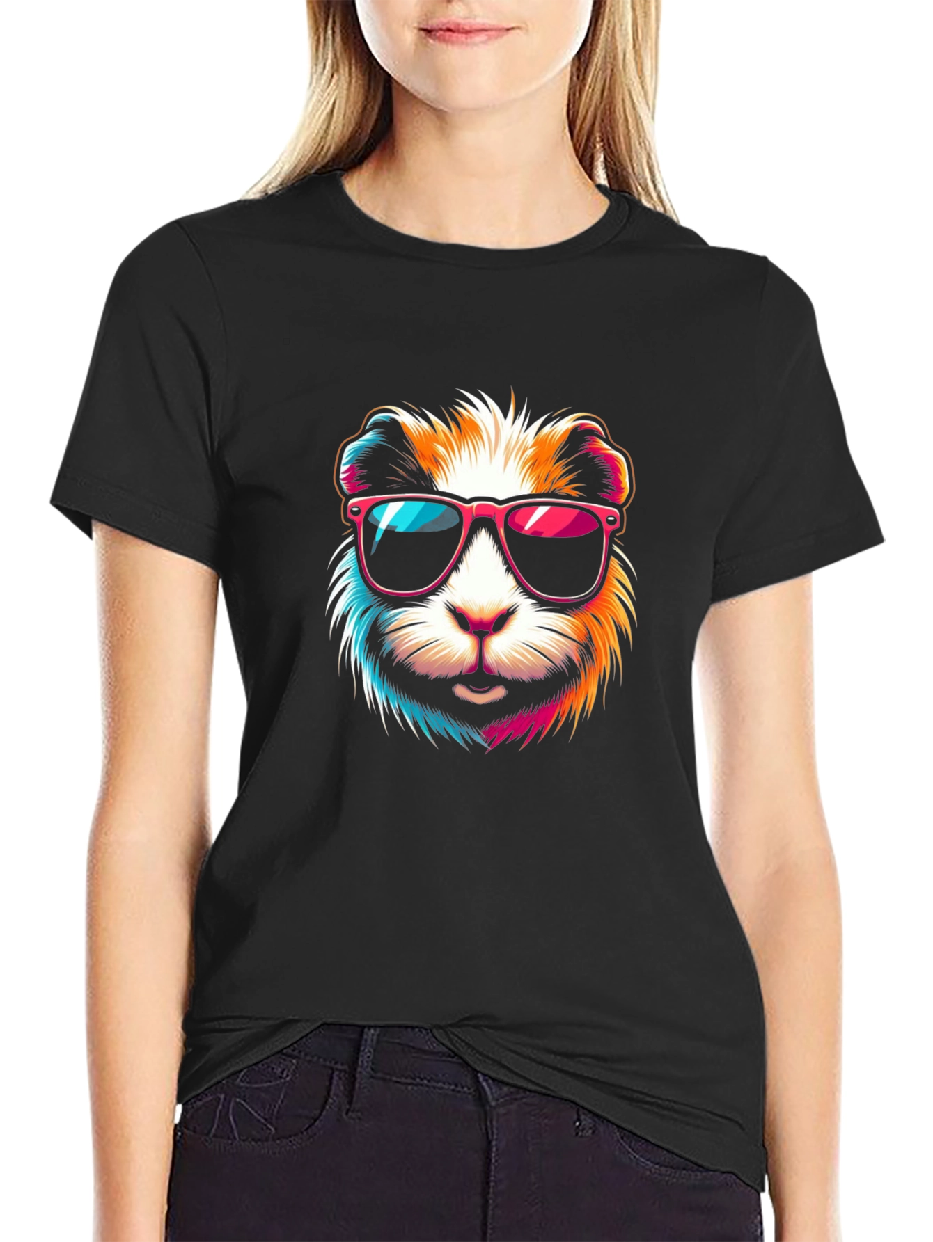 Cool Guinea Pig Graphic T-Shirt