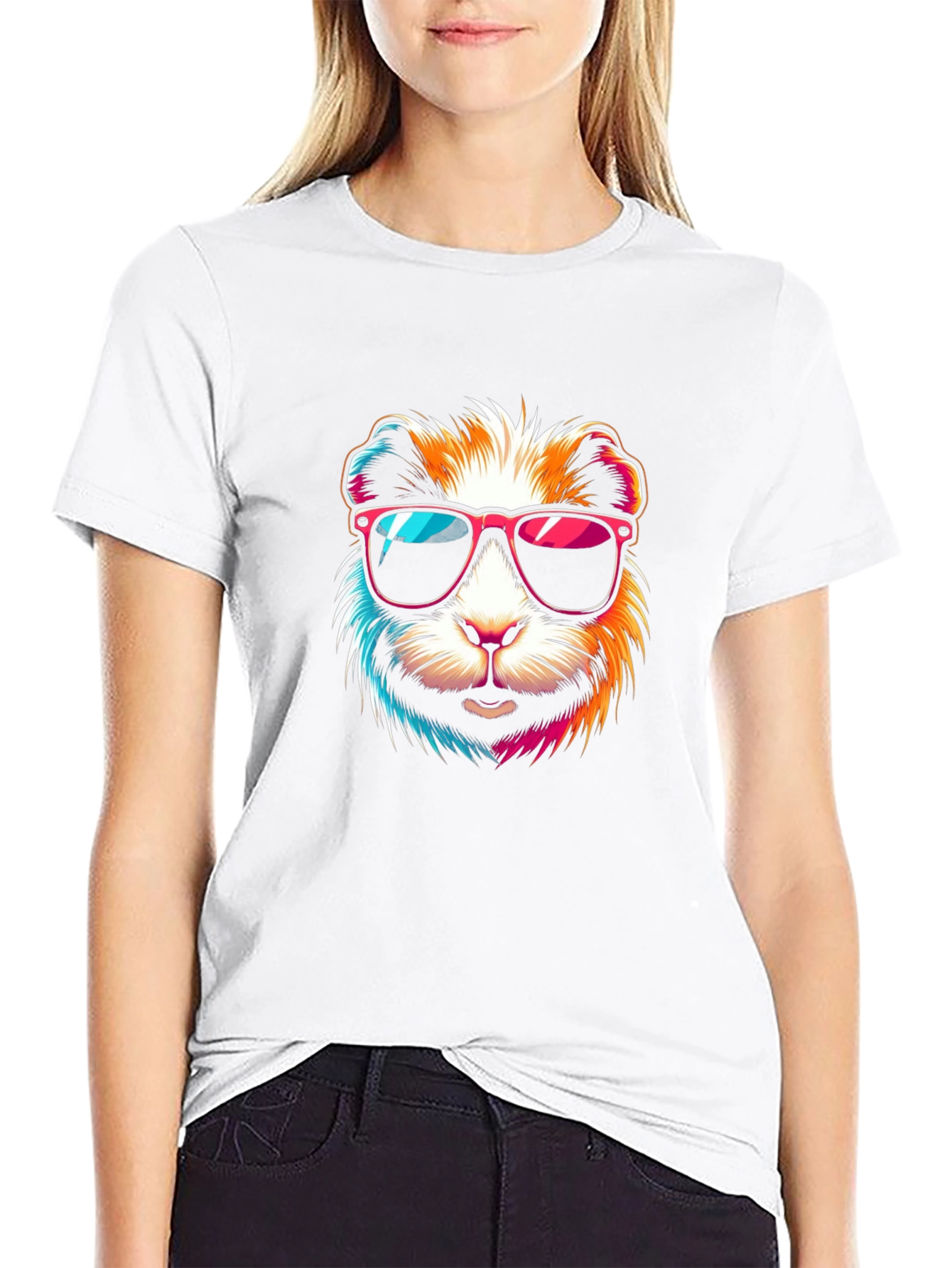 Cool Guinea Pig Graphic T-Shirt