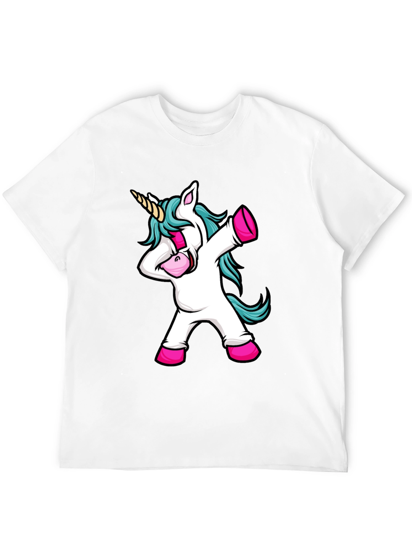 Dabbing Unicorn Black Graphic Tee