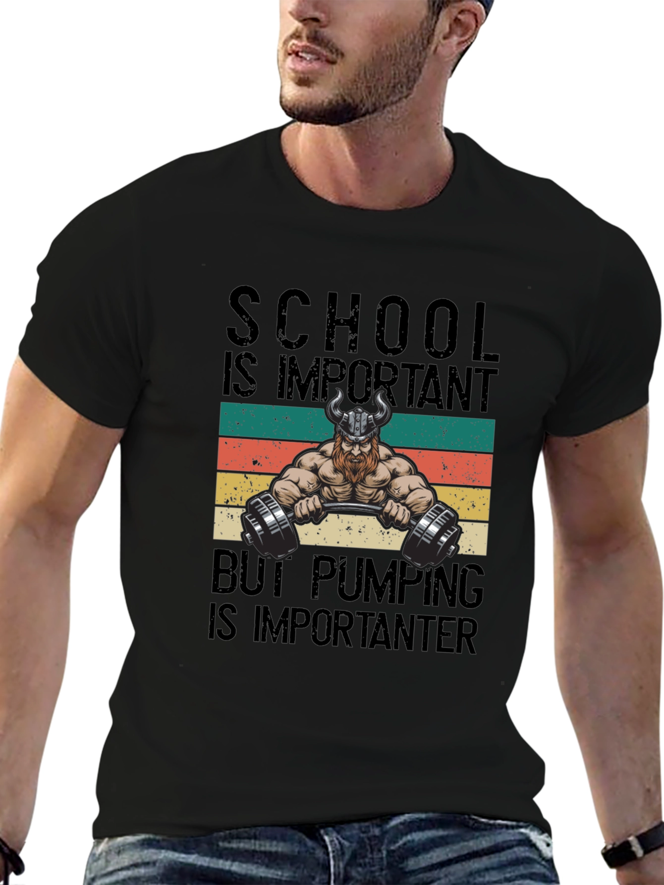School vs Pumping T-Shirt