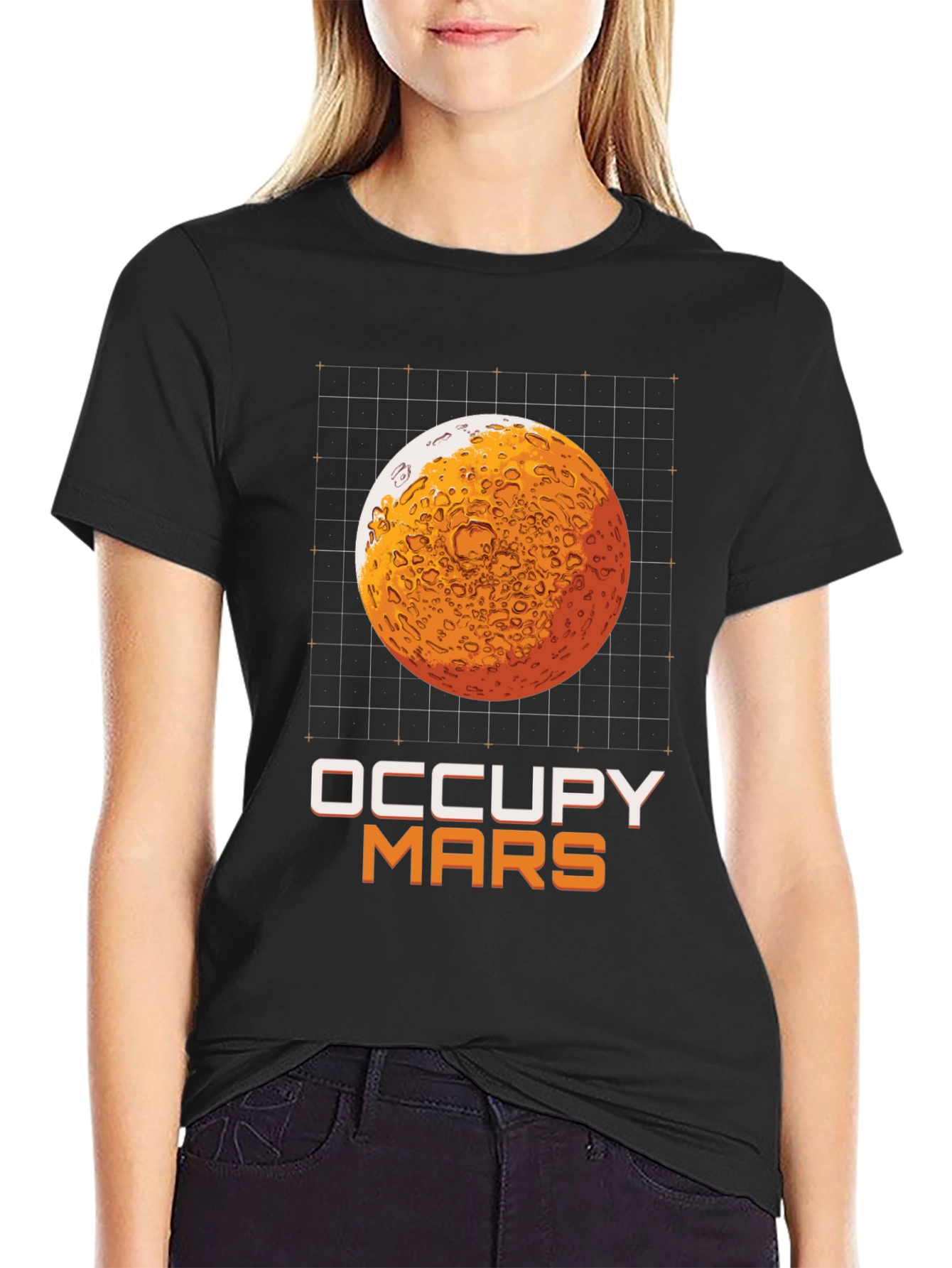 Occupy Mars Graphic T-Shirt - Space Exploration Tee