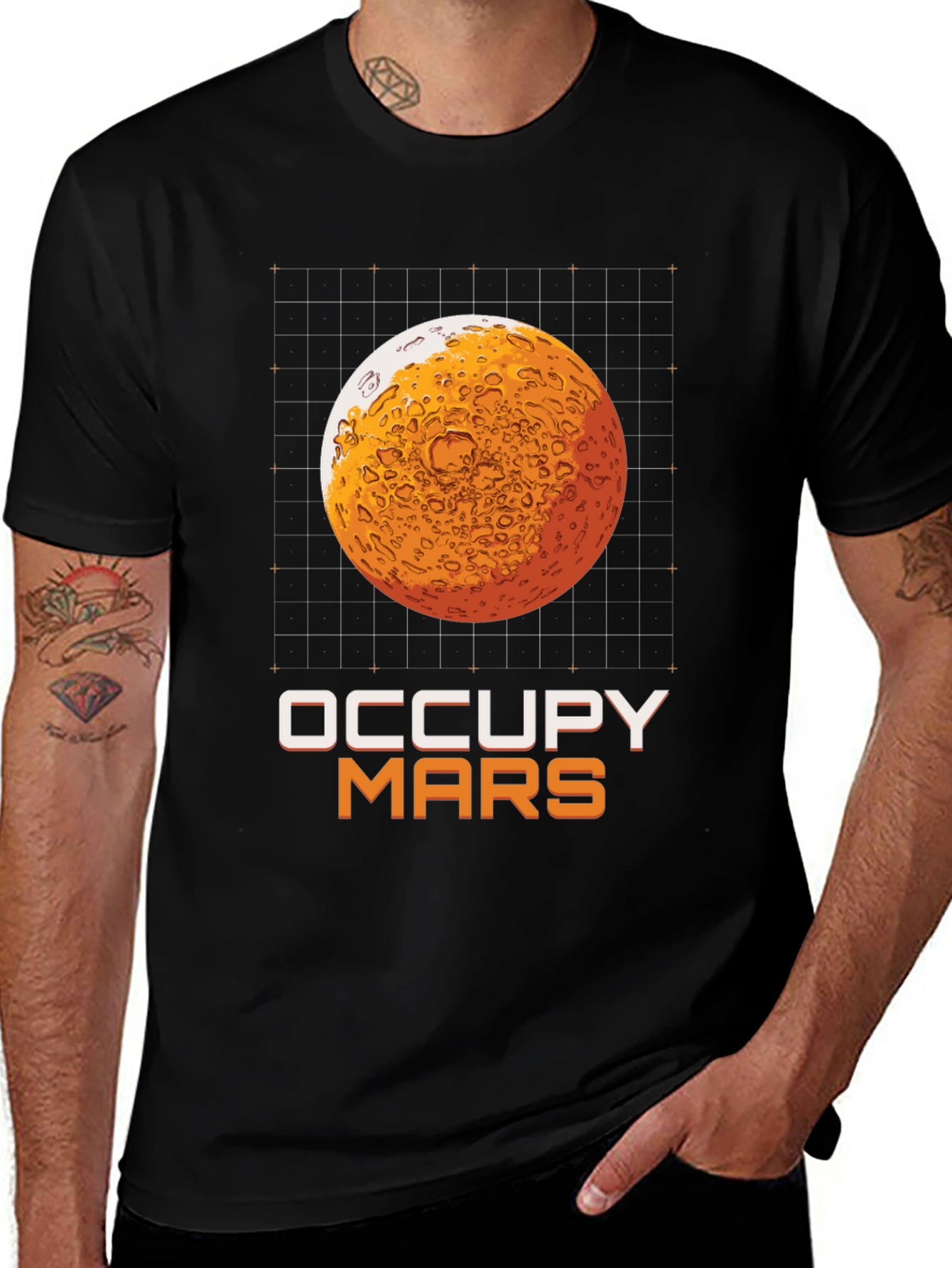 Occupy Mars Graphic T-Shirt - Space Exploration Tee