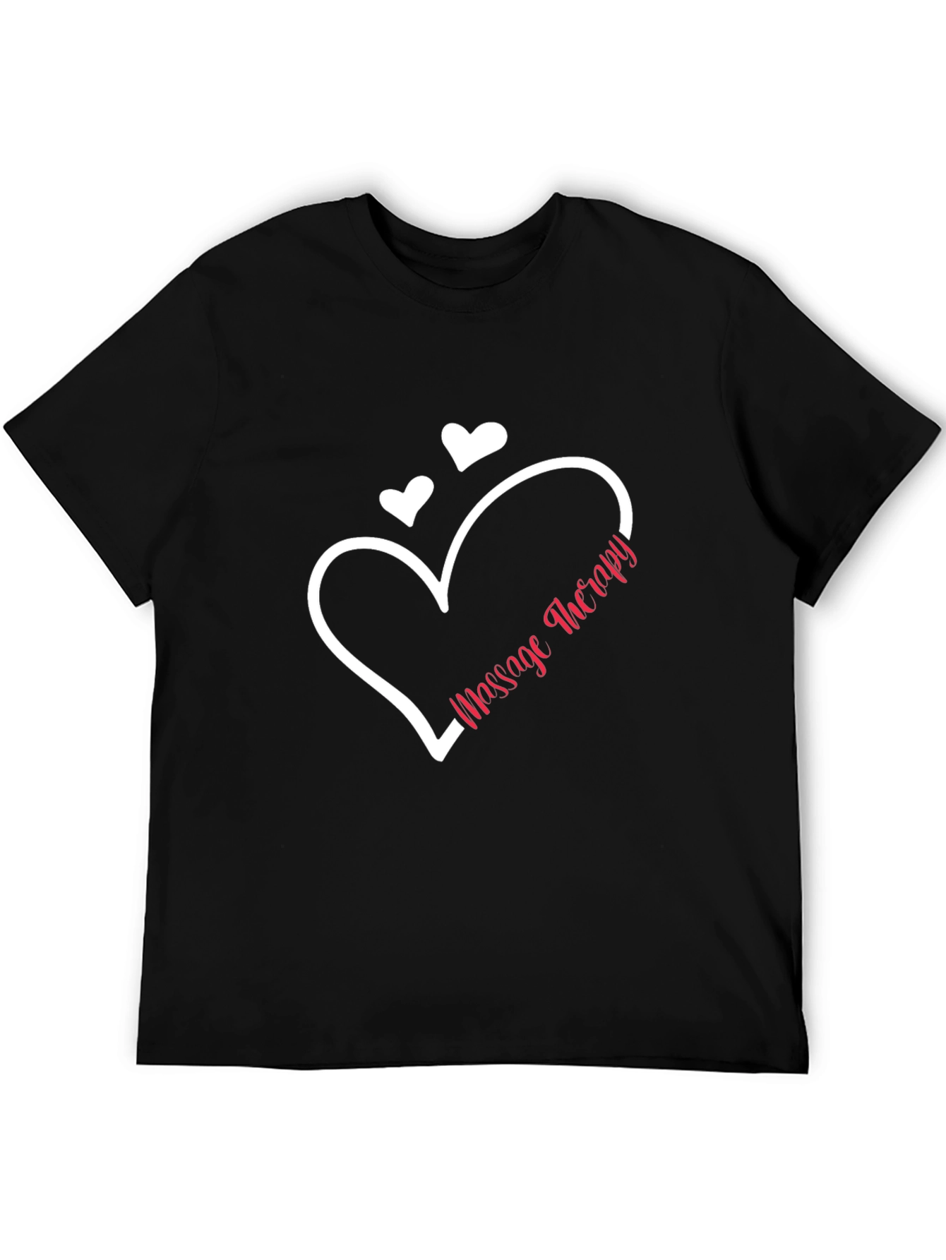 Massage Therapy Heart Graphic Tee - Black