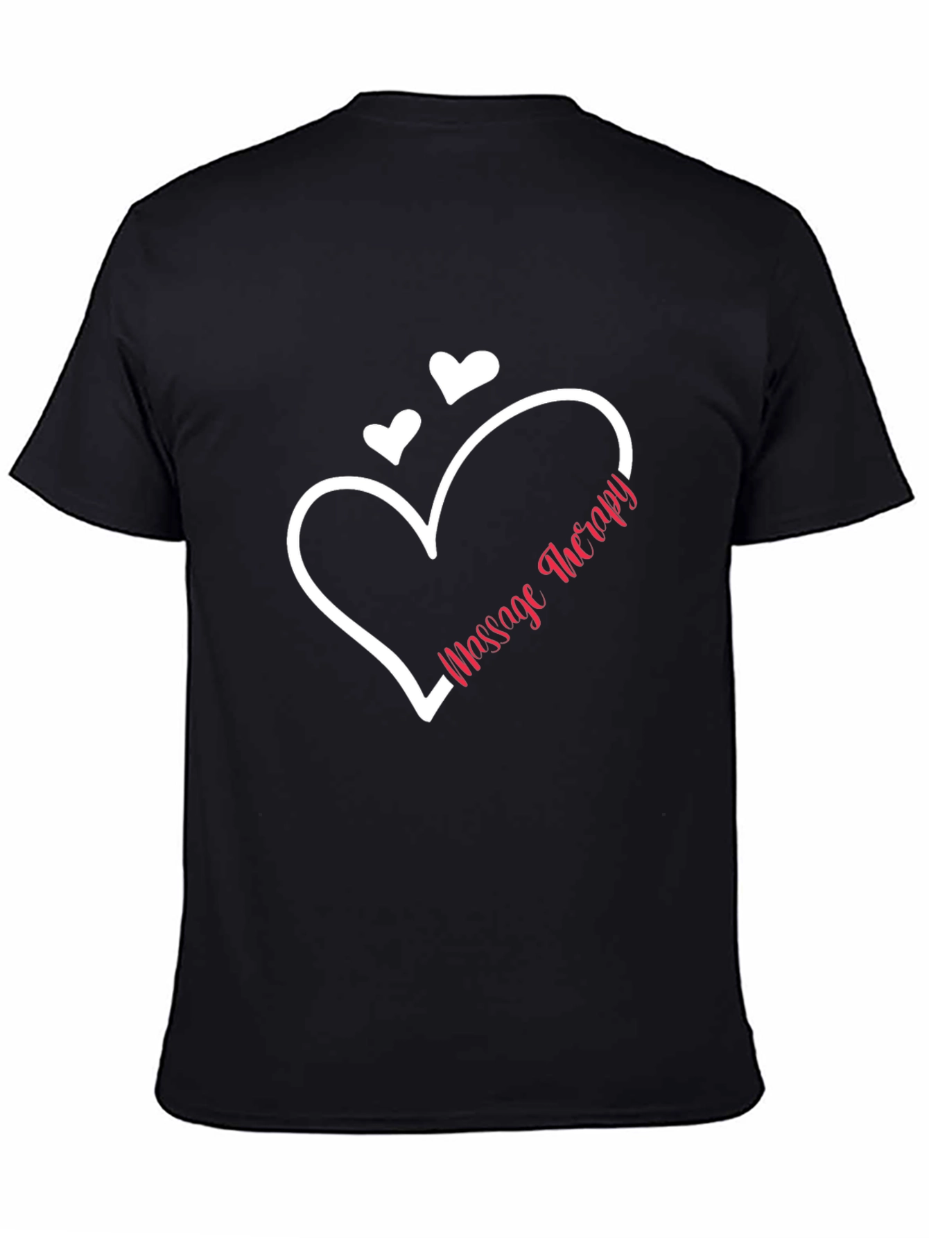 Massage Therapy Heart Graphic Tee - Black
