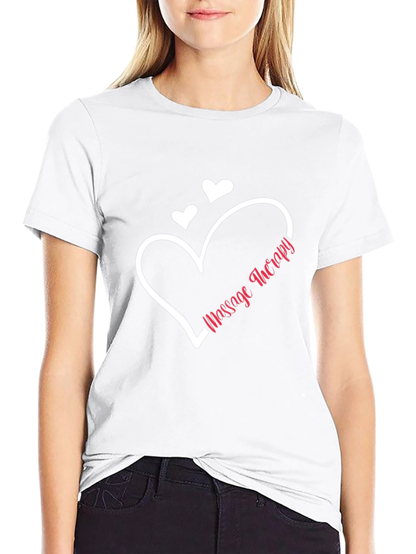 Massage Therapy Heart Graphic Tee - Black