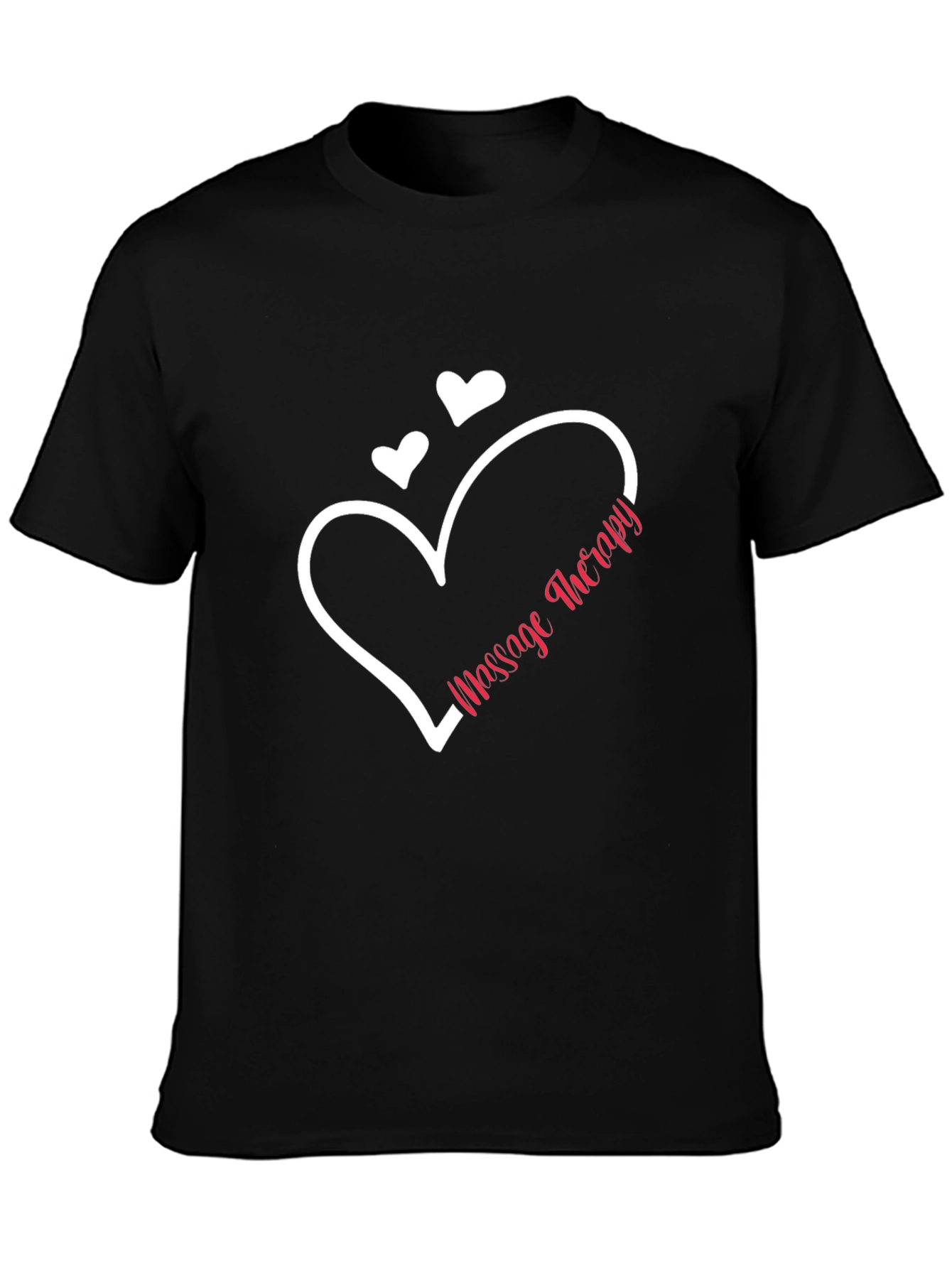 Massage Therapy Heart Graphic Tee - Black