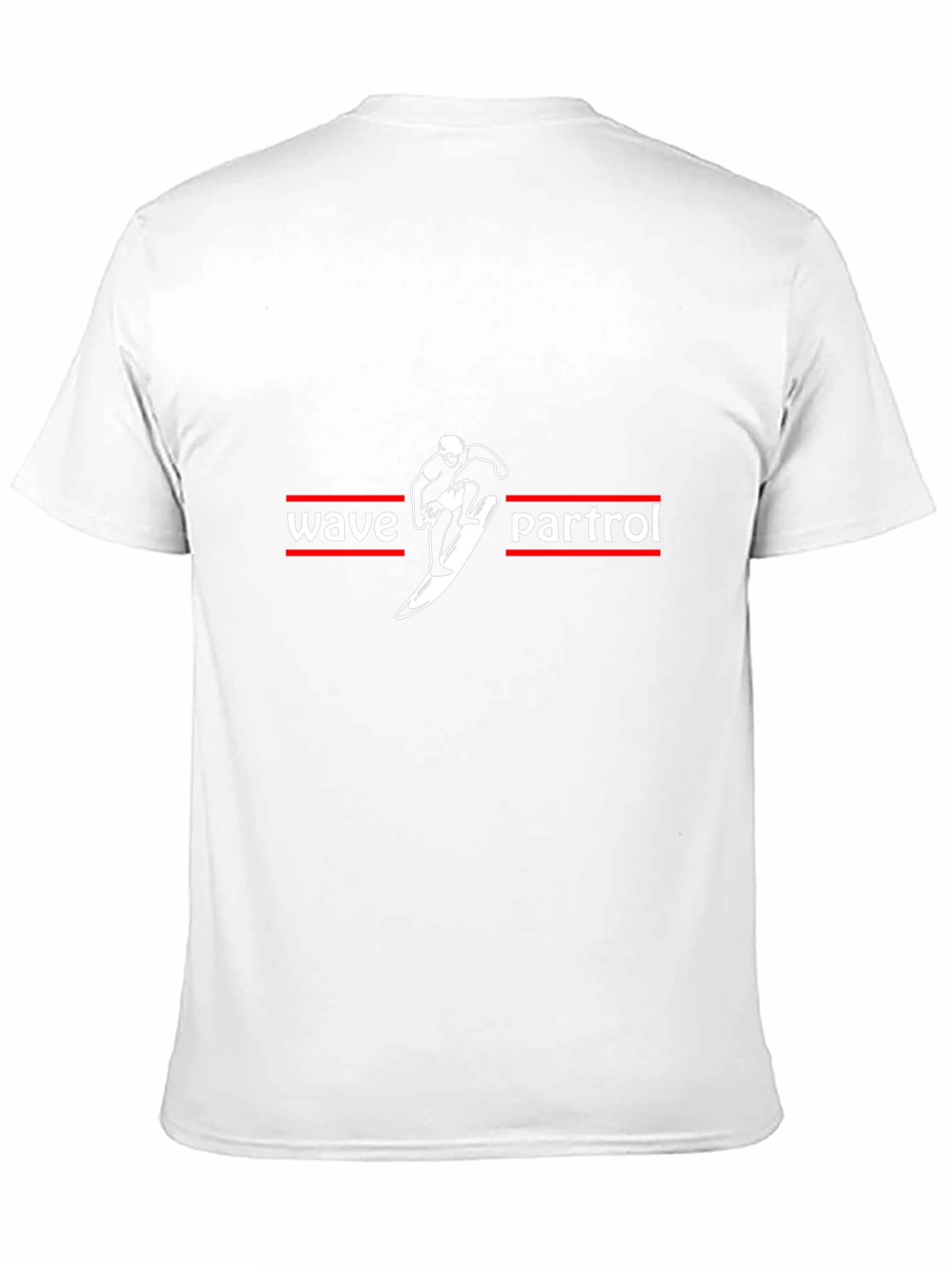 Wave Patrol Surfer Graphic T-Shirt - Black