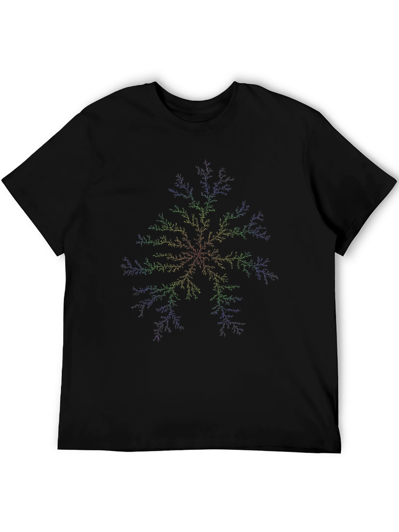 Fractal Tree Black T-Shirt