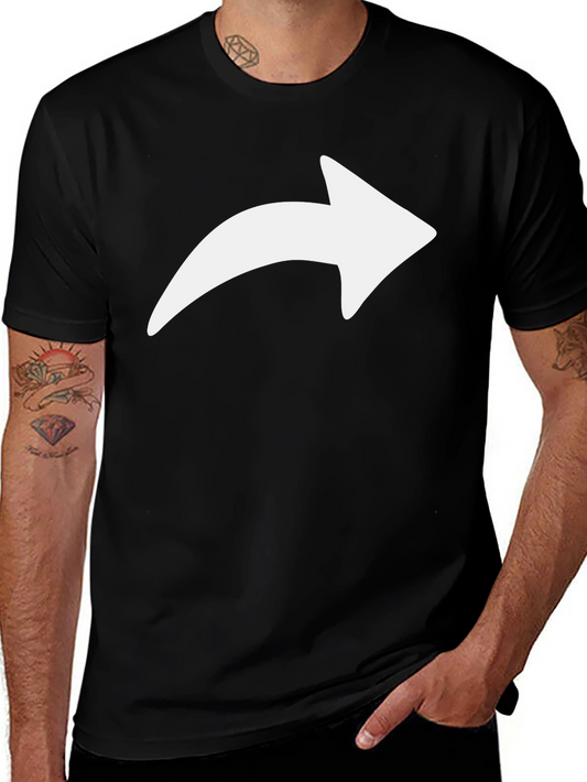 Share Arrow Black T-Shirt - Minimalist Graphic Tee