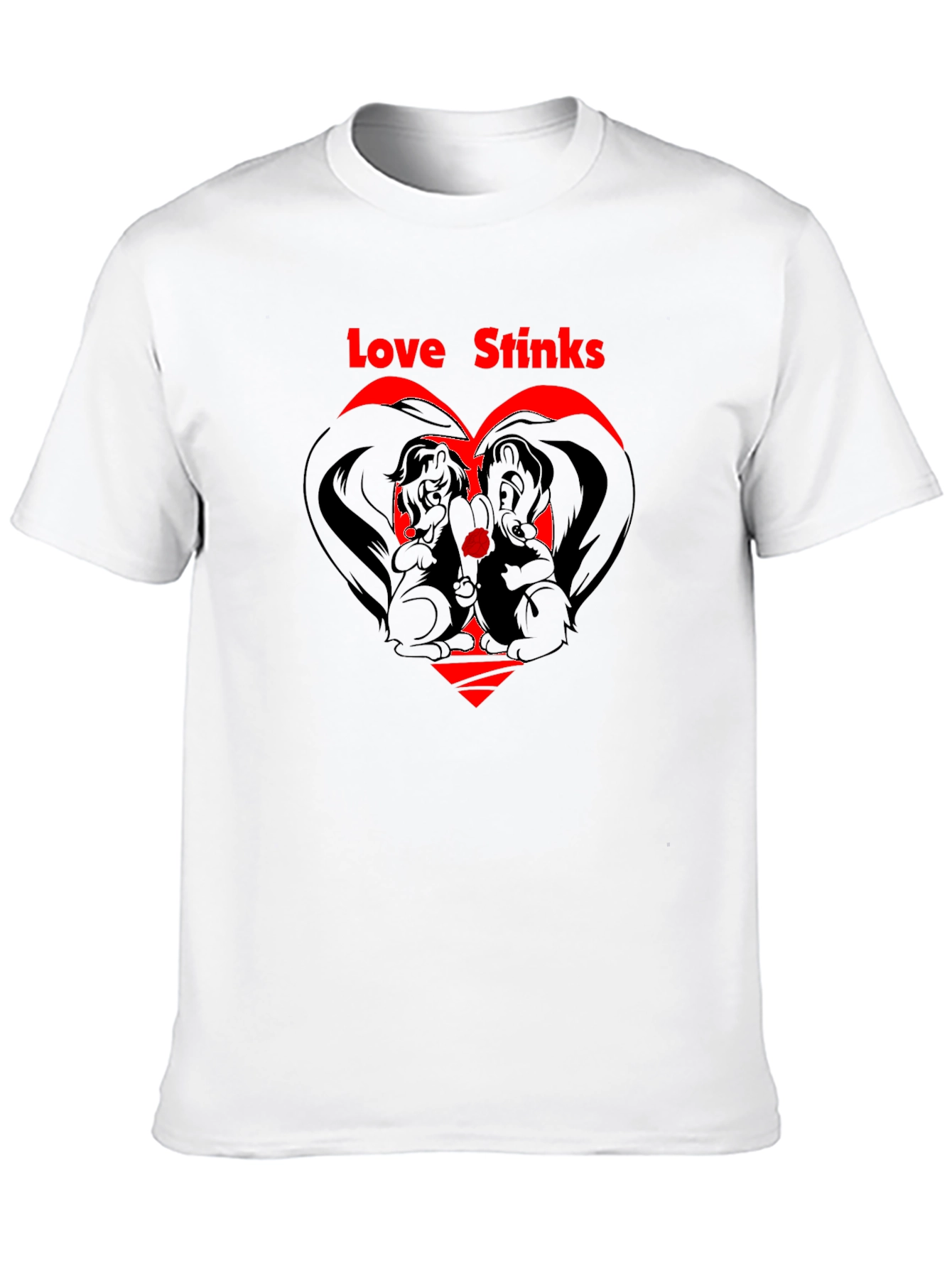 Love Stinks Skunk T-Shirt Anti-Valentines Day