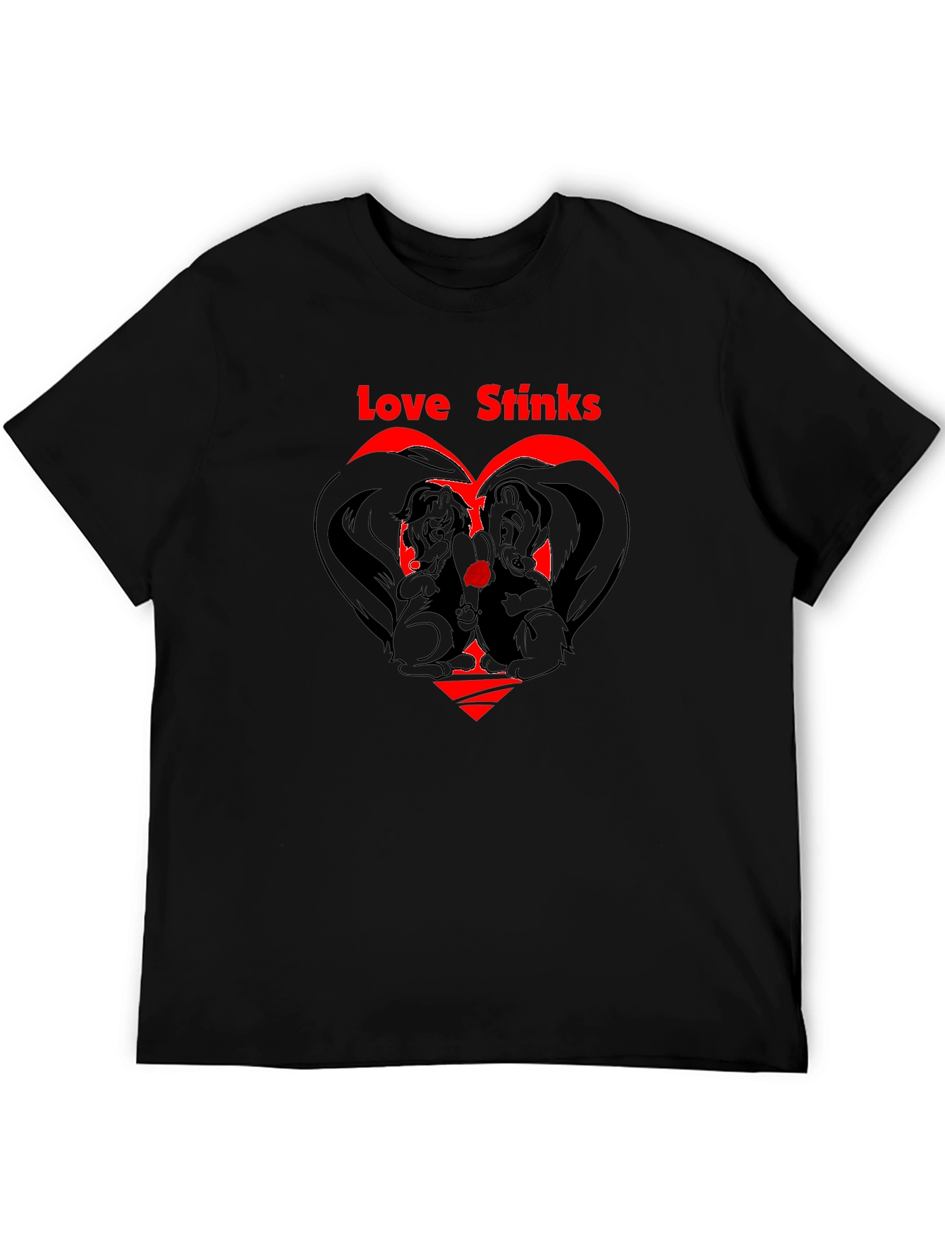 Love Stinks Skunk T-Shirt Anti-Valentines Day