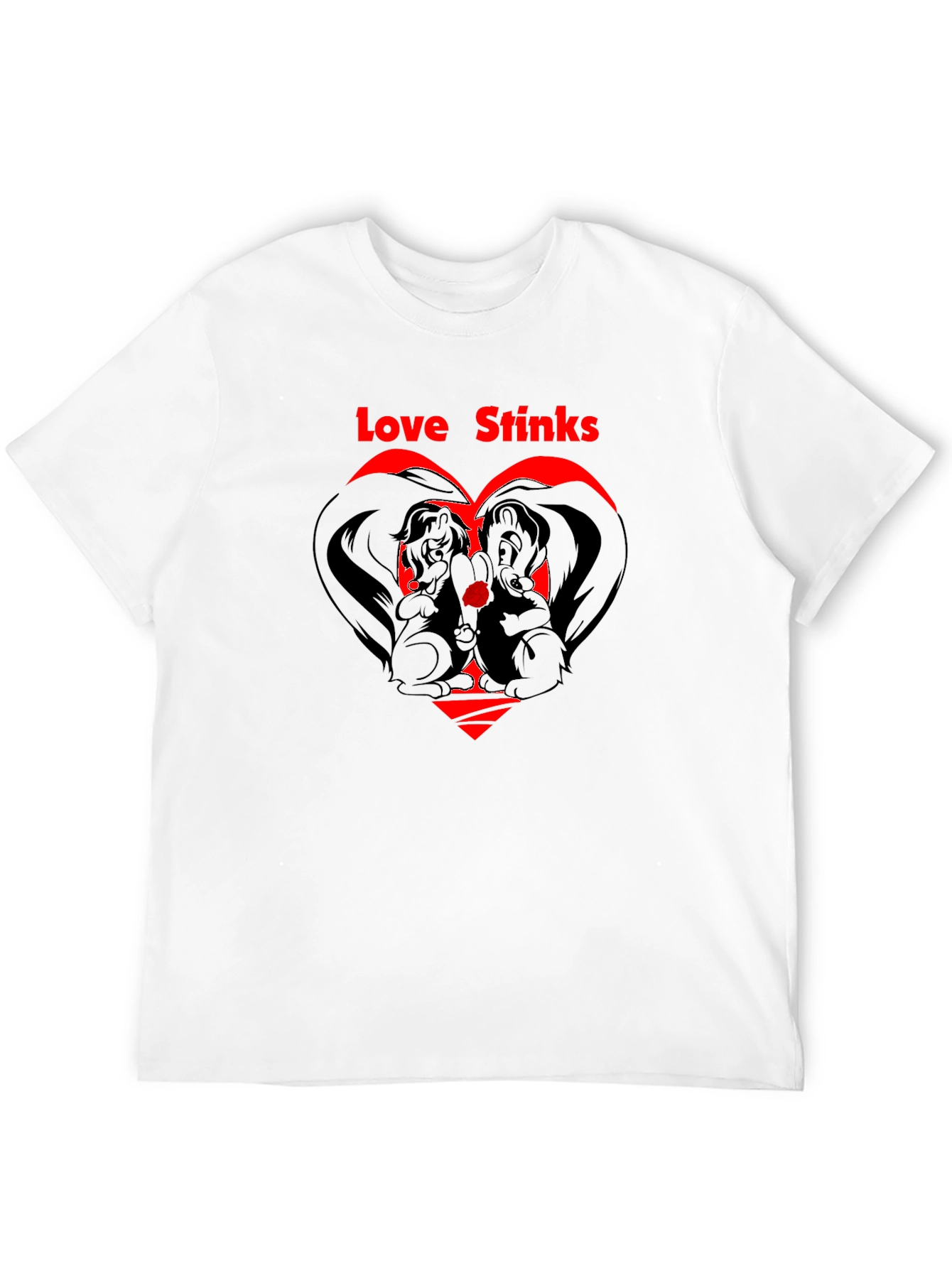 Love Stinks Skunk T-Shirt Anti-Valentines Day