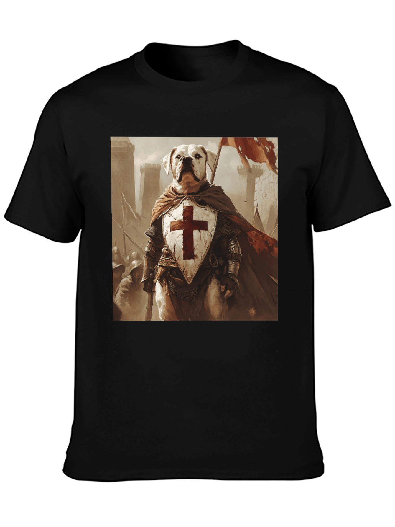 Dog Knight T-Shirt - Medieval Pet Warrior Tee