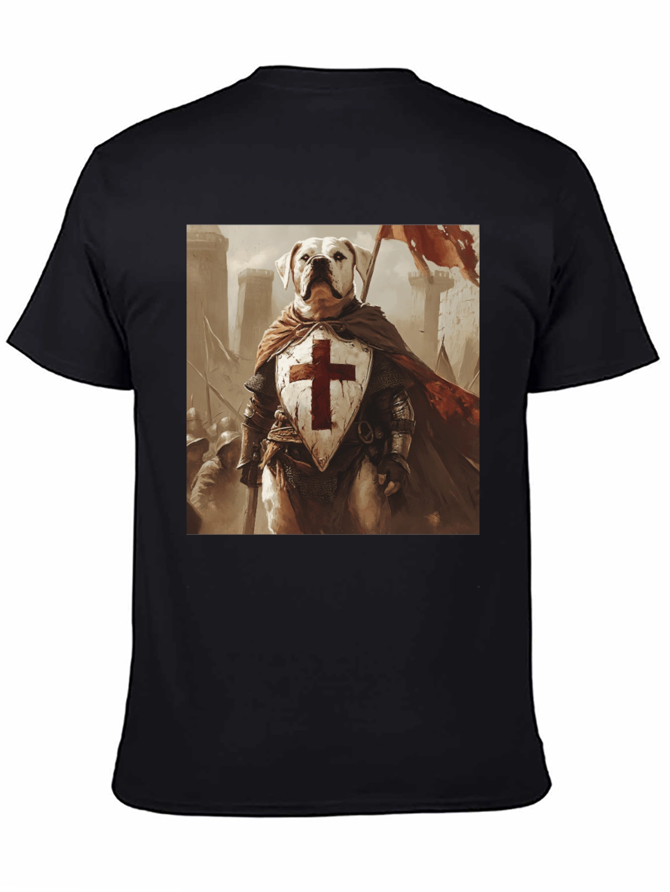 Dog Knight T-Shirt - Medieval Pet Warrior Tee