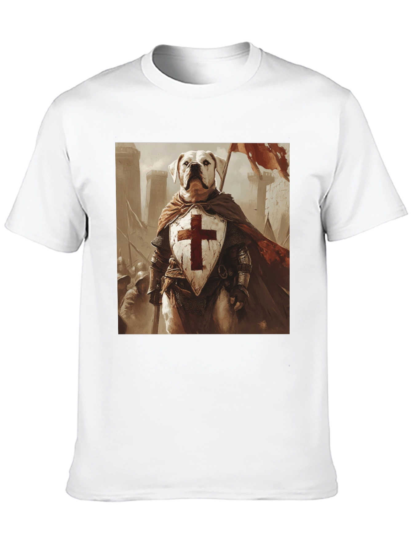 Dog Knight T-Shirt - Medieval Pet Warrior Tee